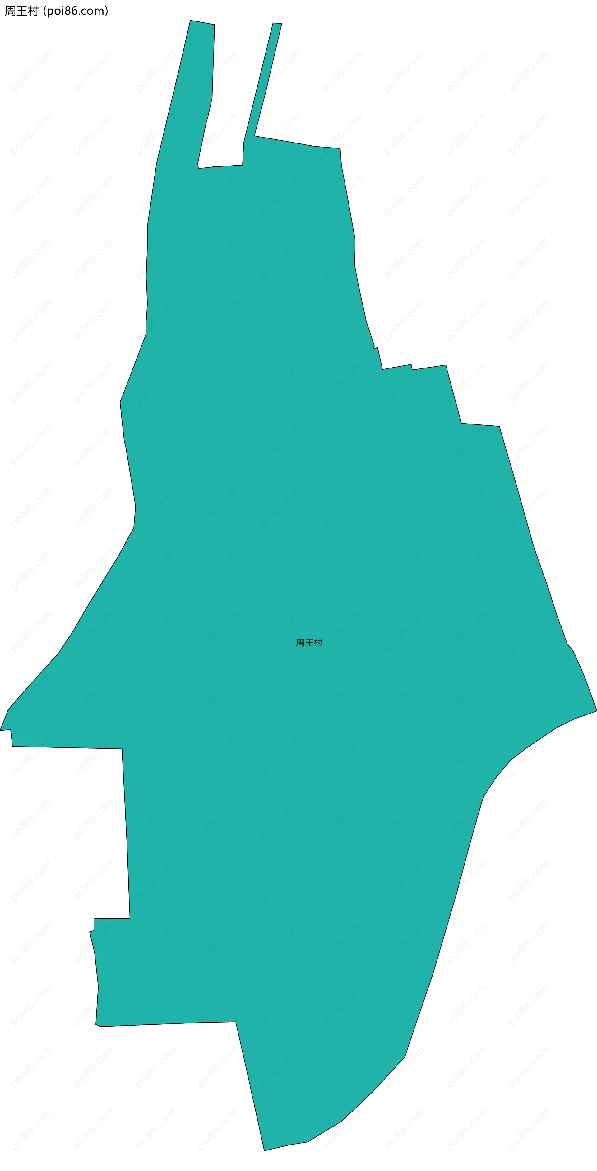 周王村边界地图