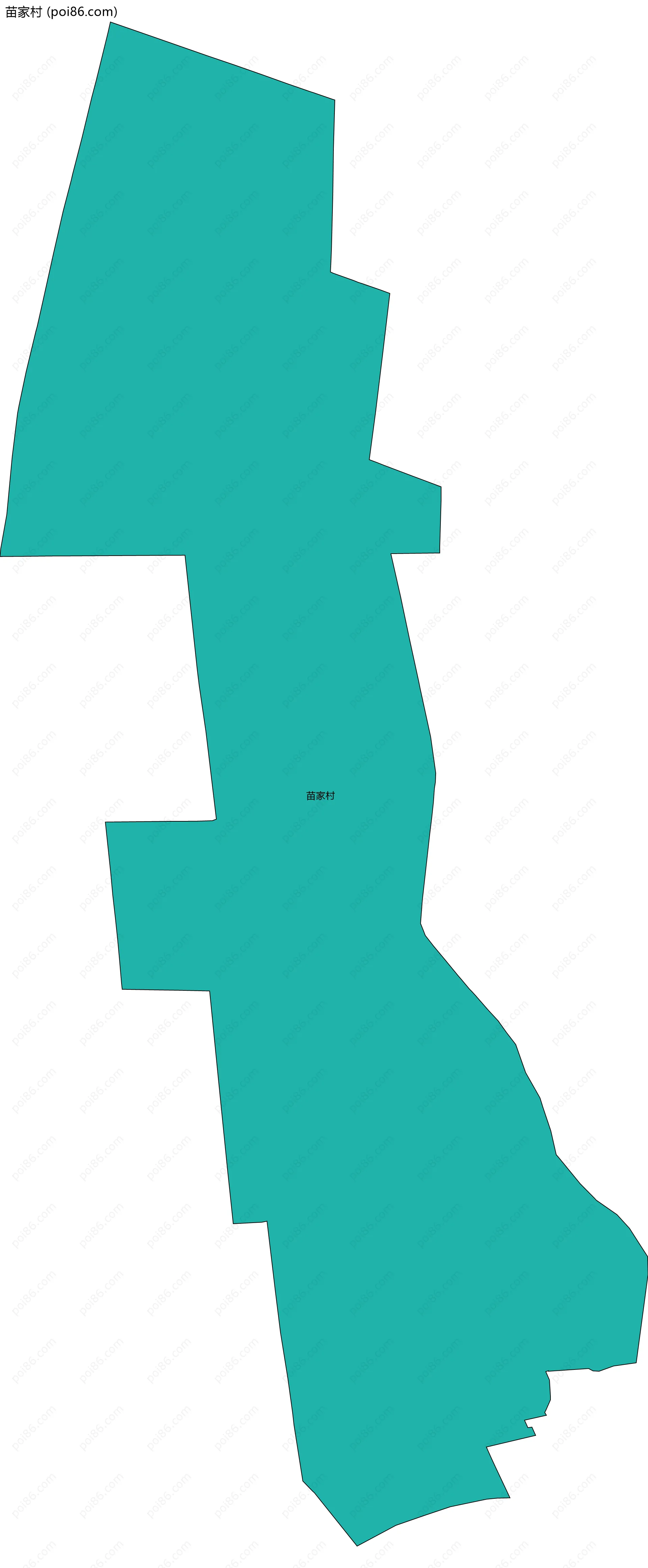 苗家村边界地图