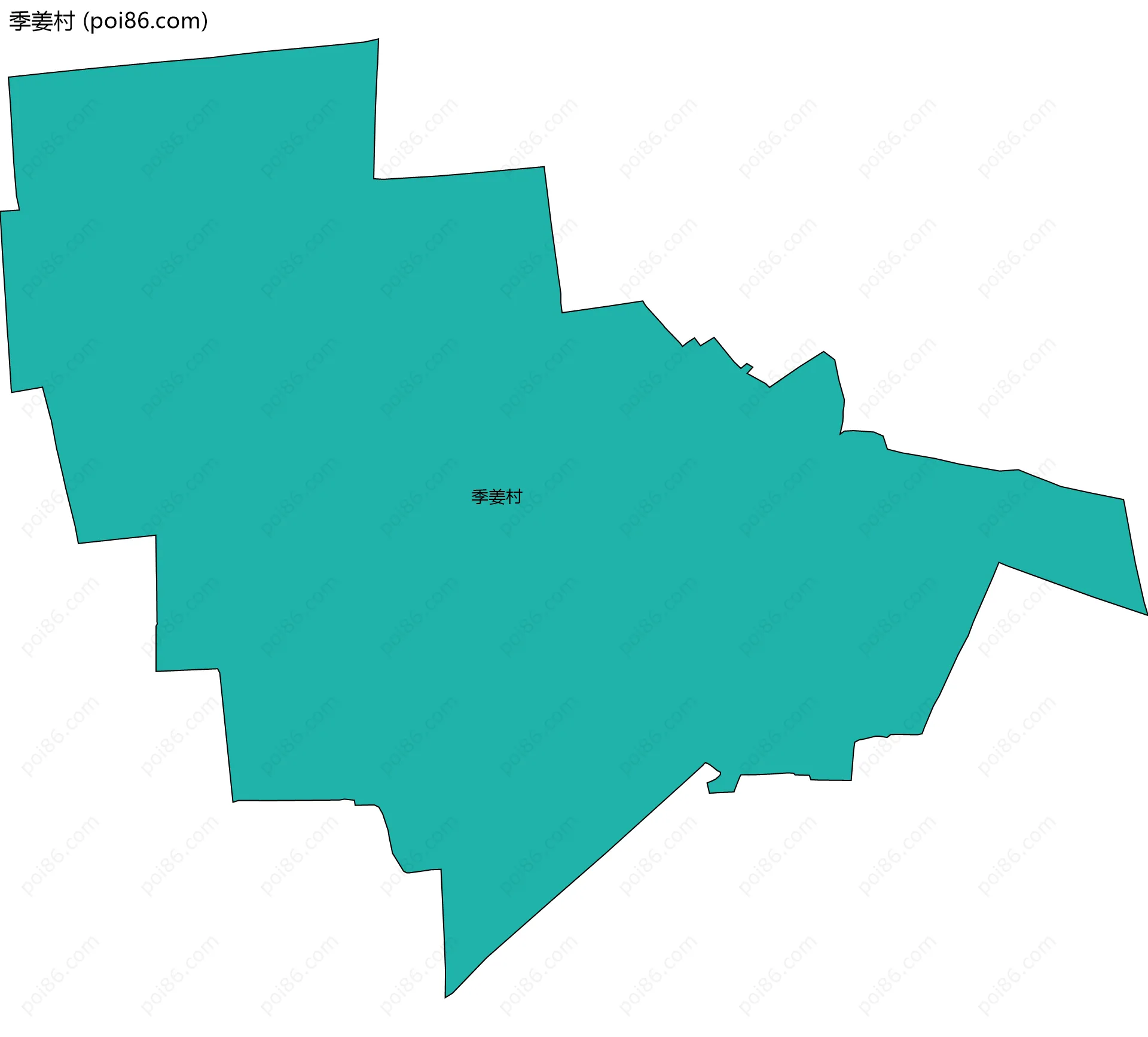 季姜村边界地图