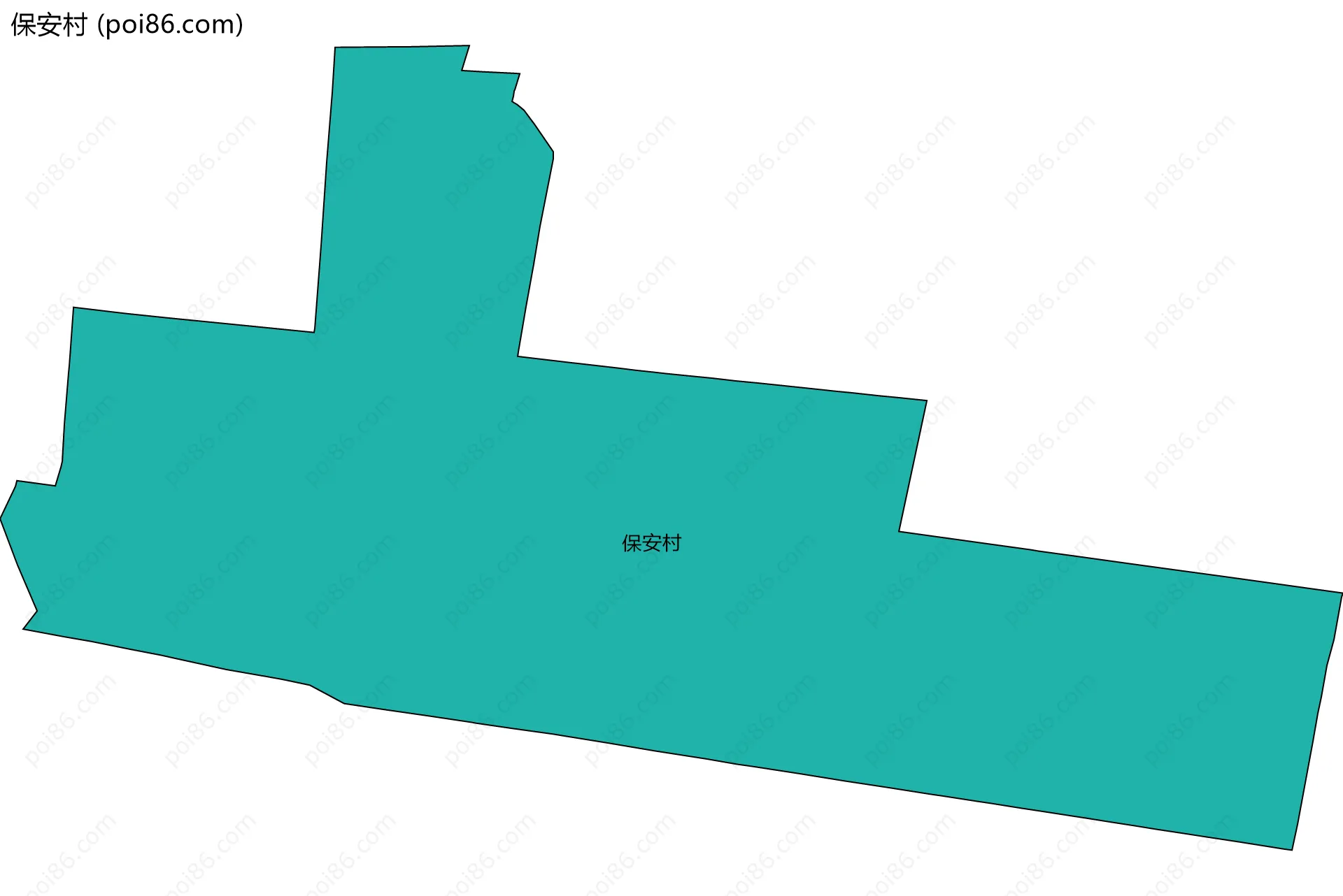 保安村边界地图