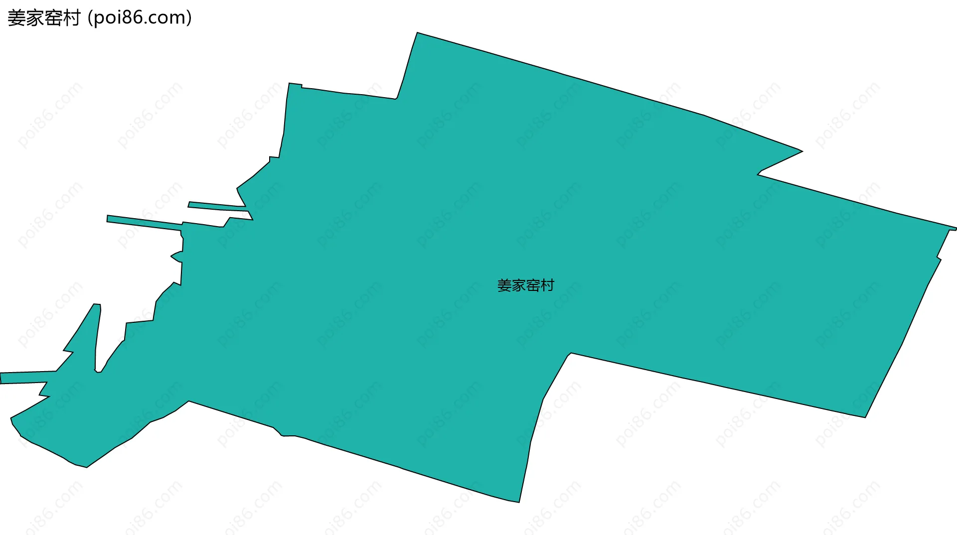 姜家窑村边界地图