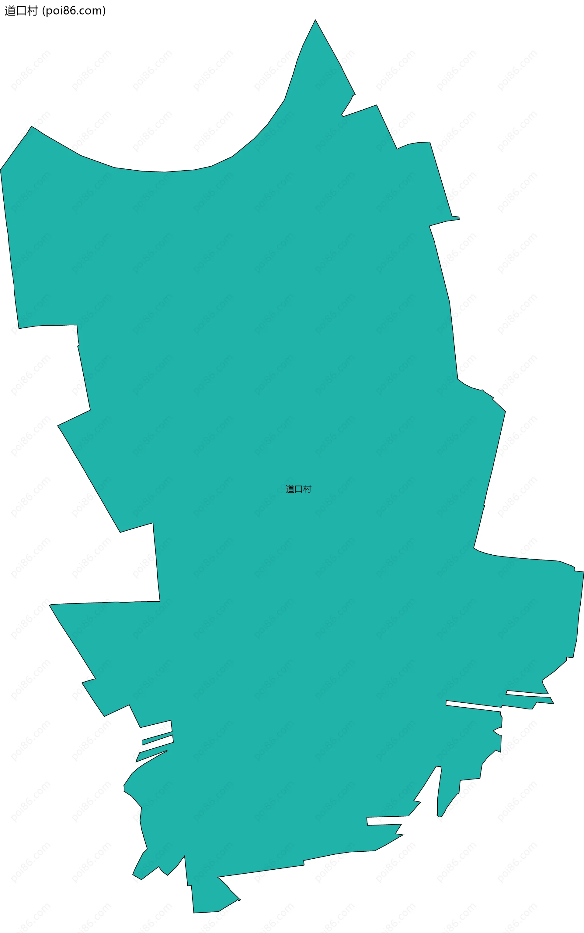 道口村边界地图