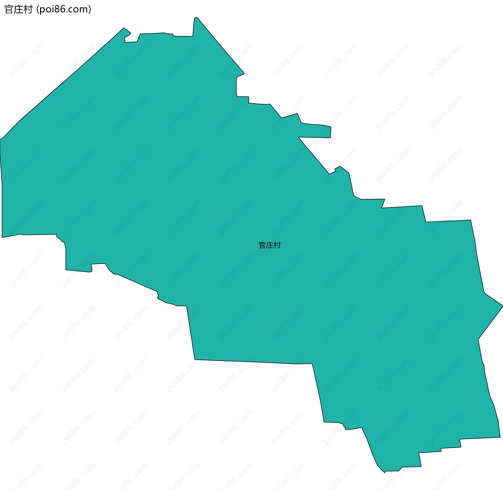 官庄村边界地图