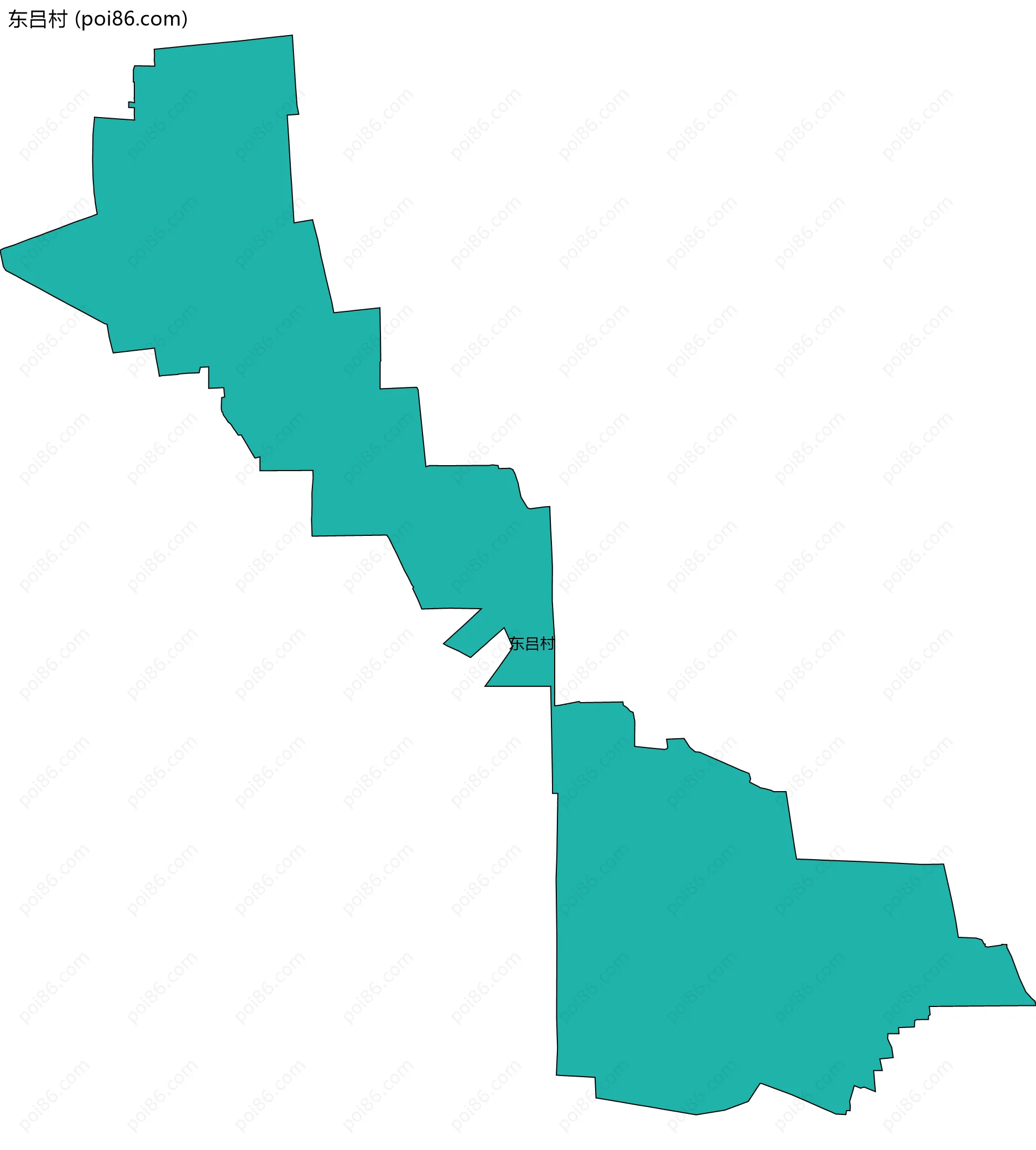 东吕村边界地图