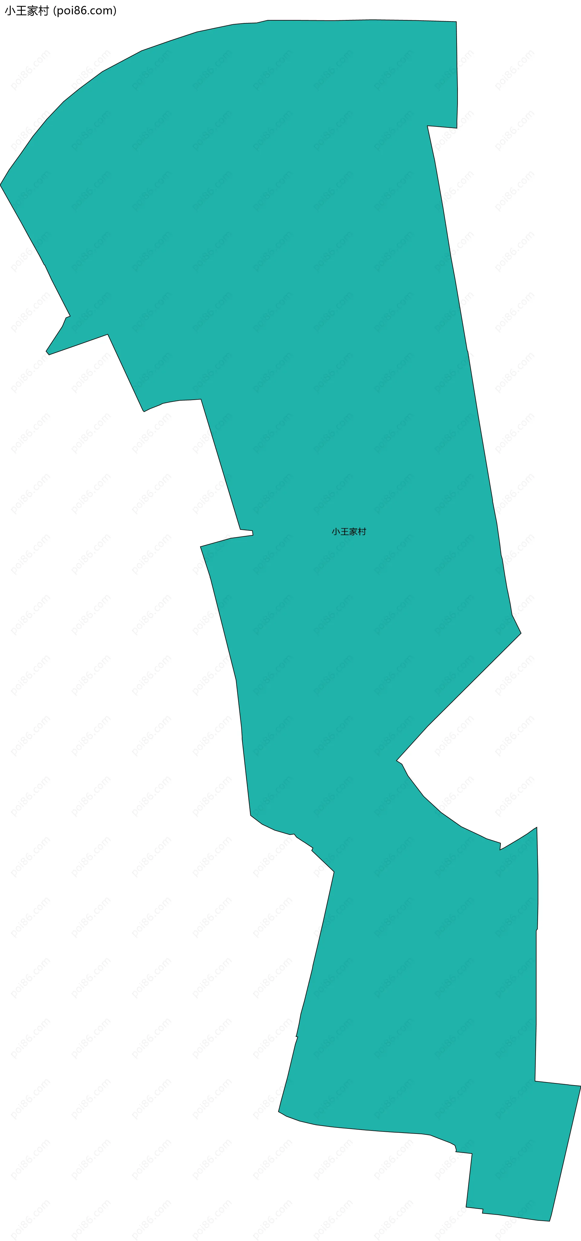 小王家村边界地图