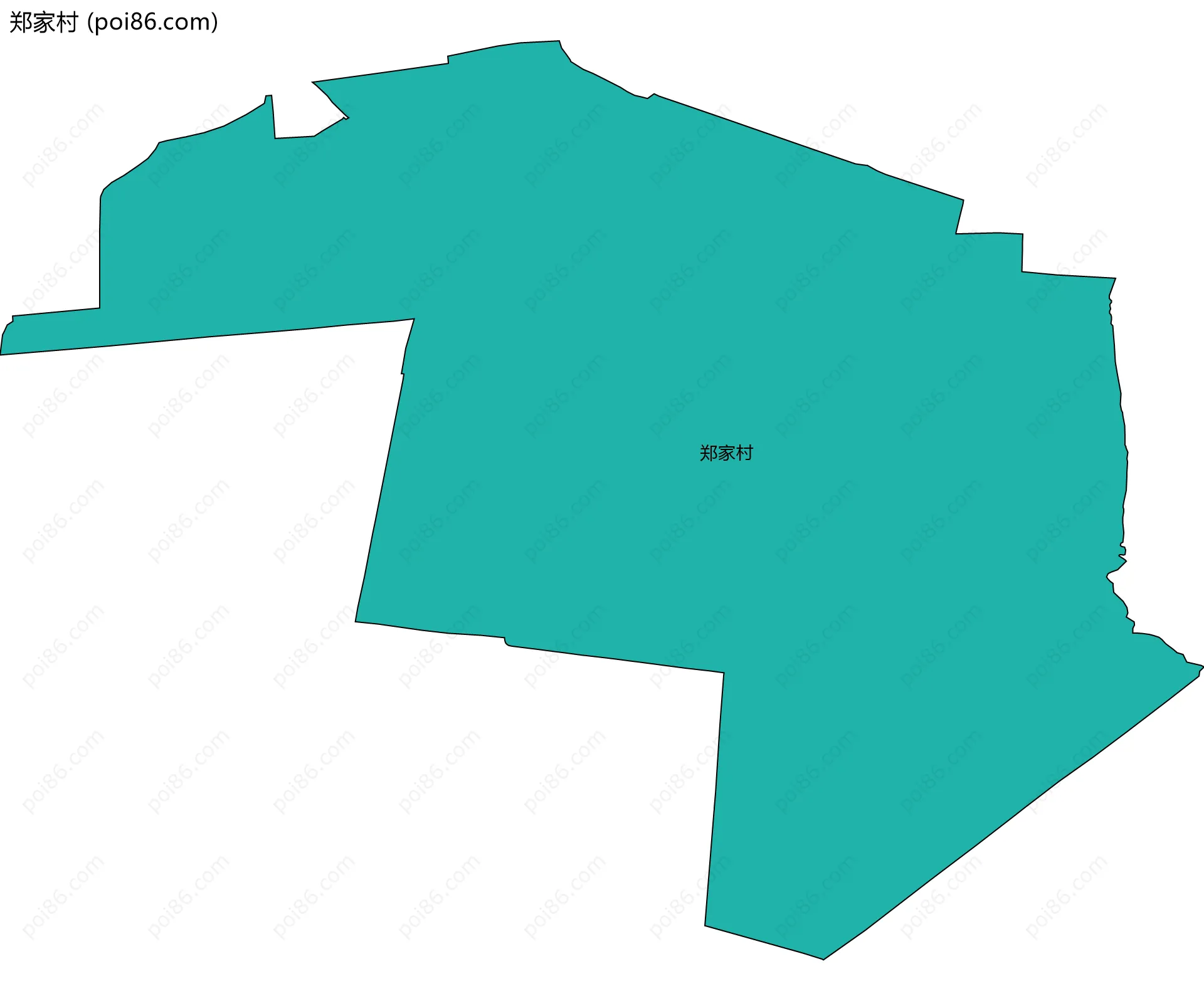 郑家村边界地图