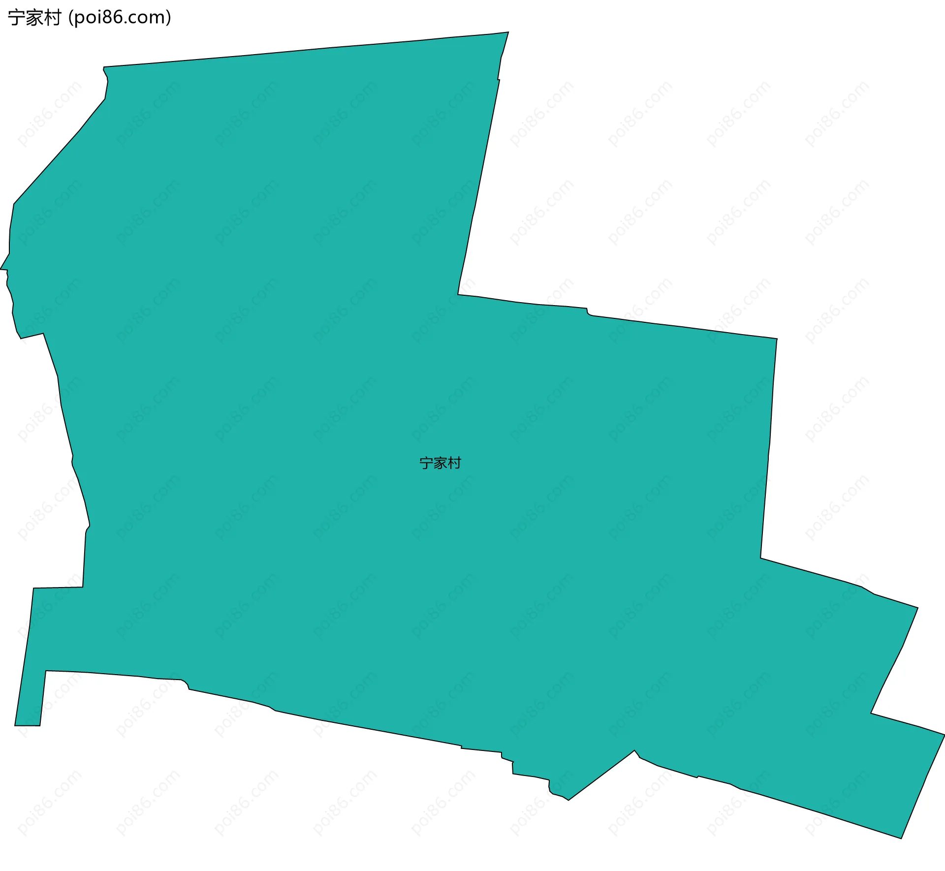 宁家村边界地图