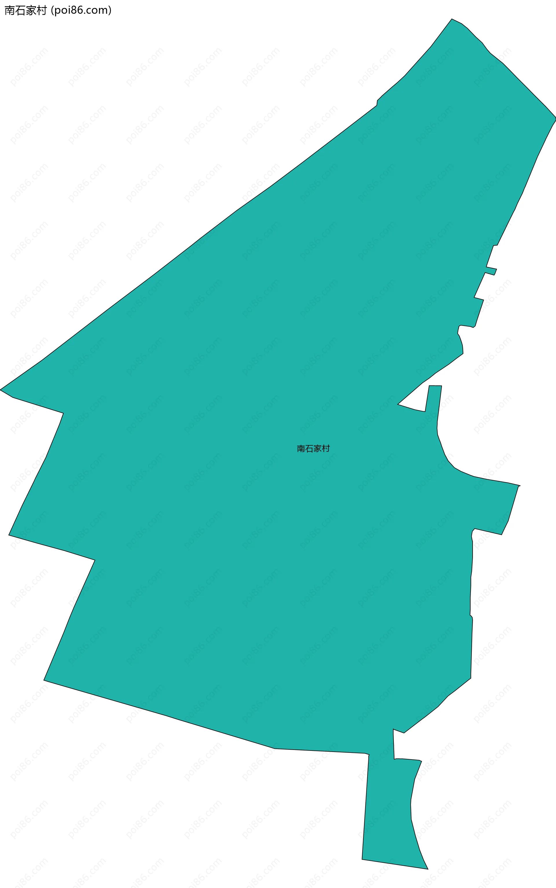 南石家村边界地图