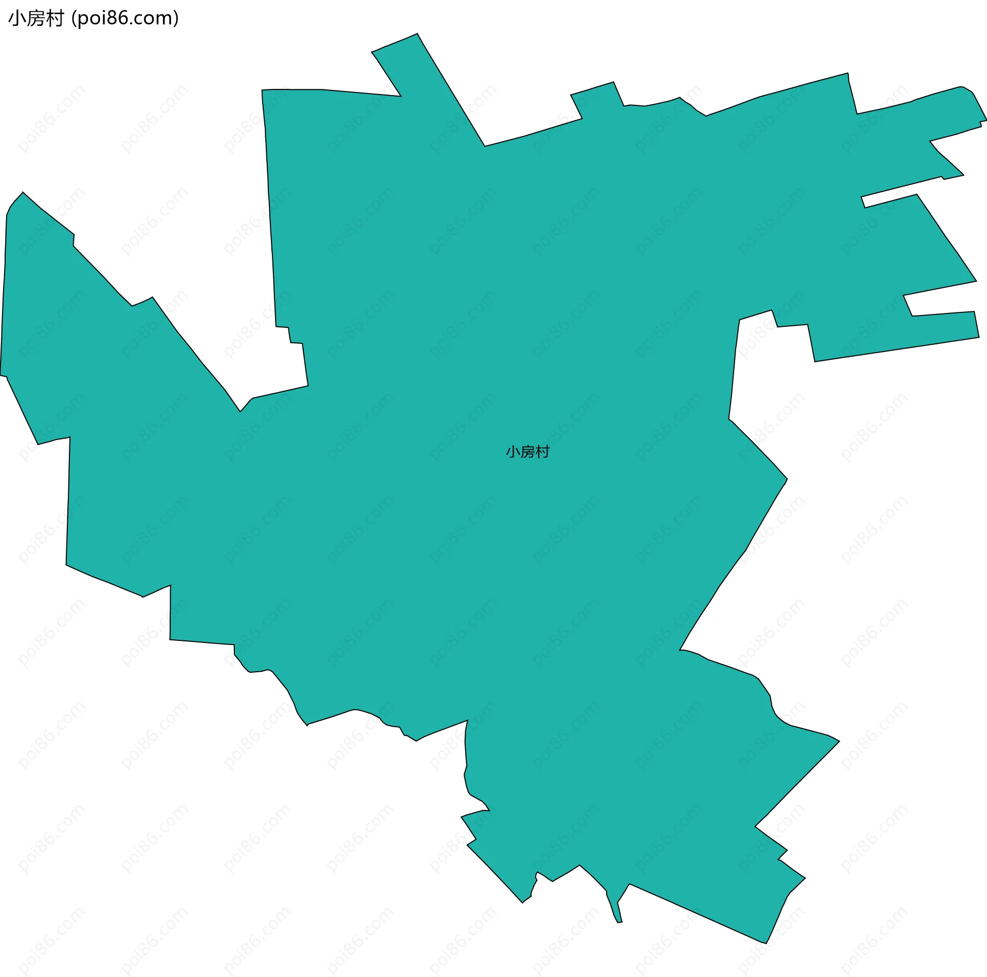 小房村边界地图