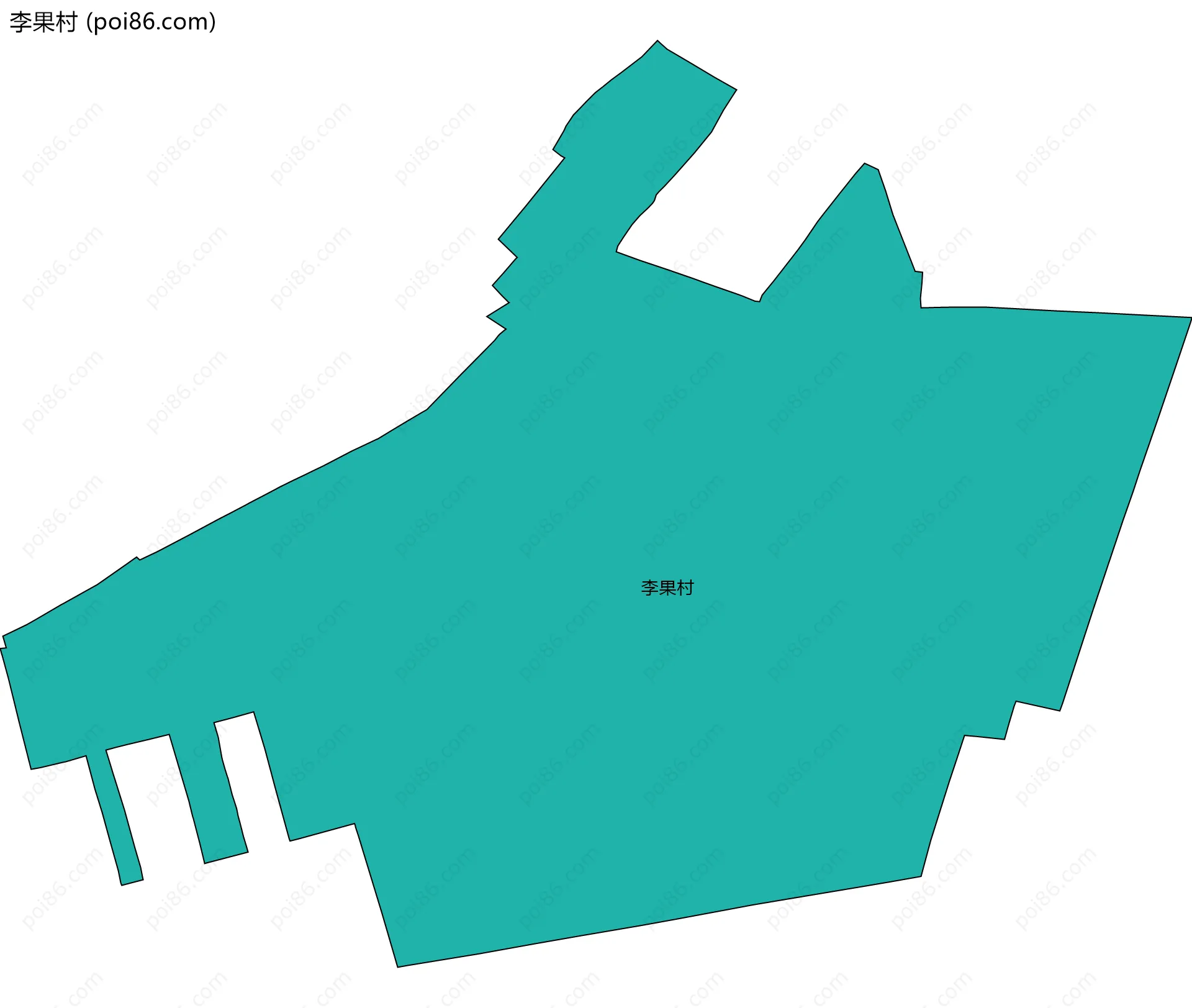 李果村边界地图