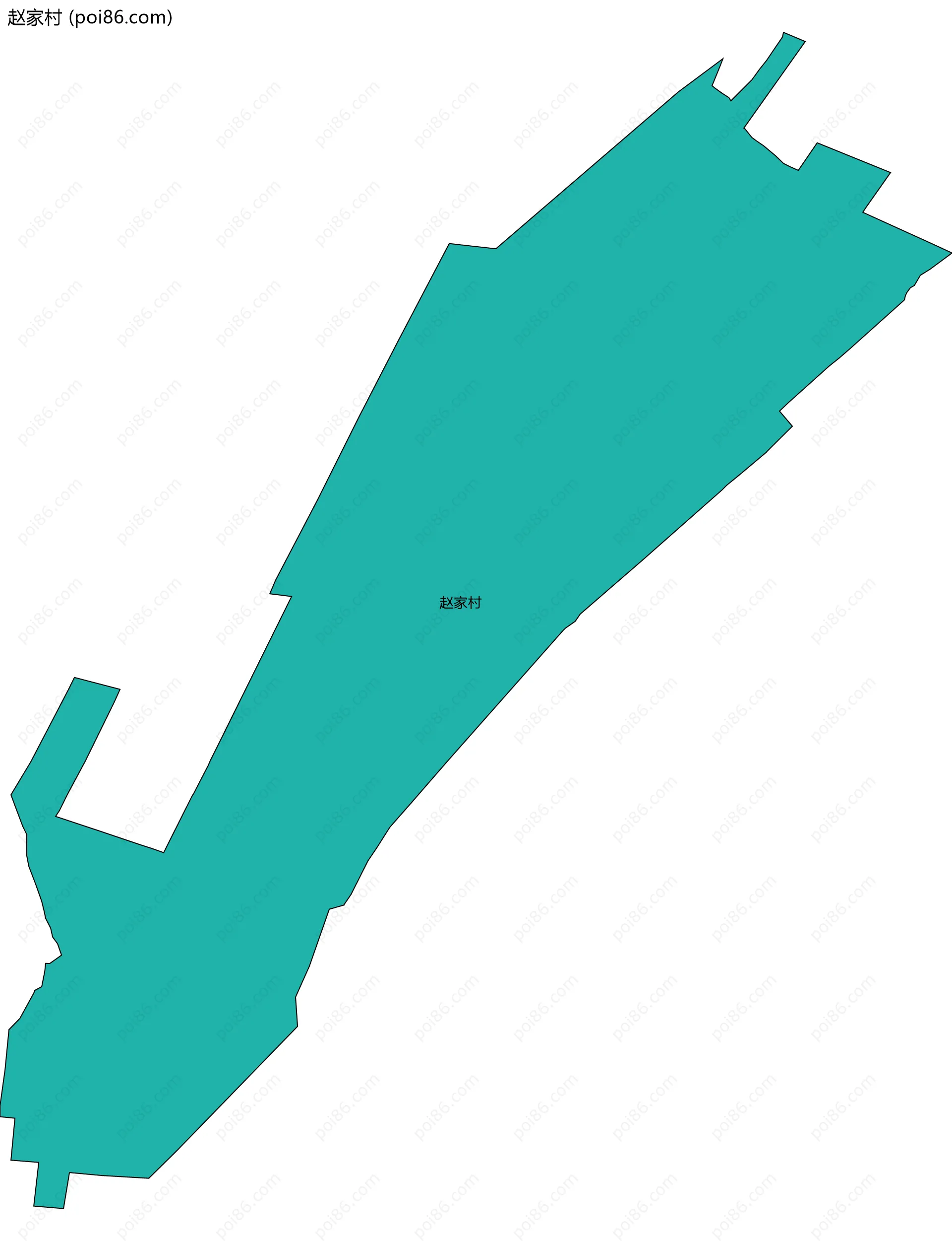赵家村边界地图