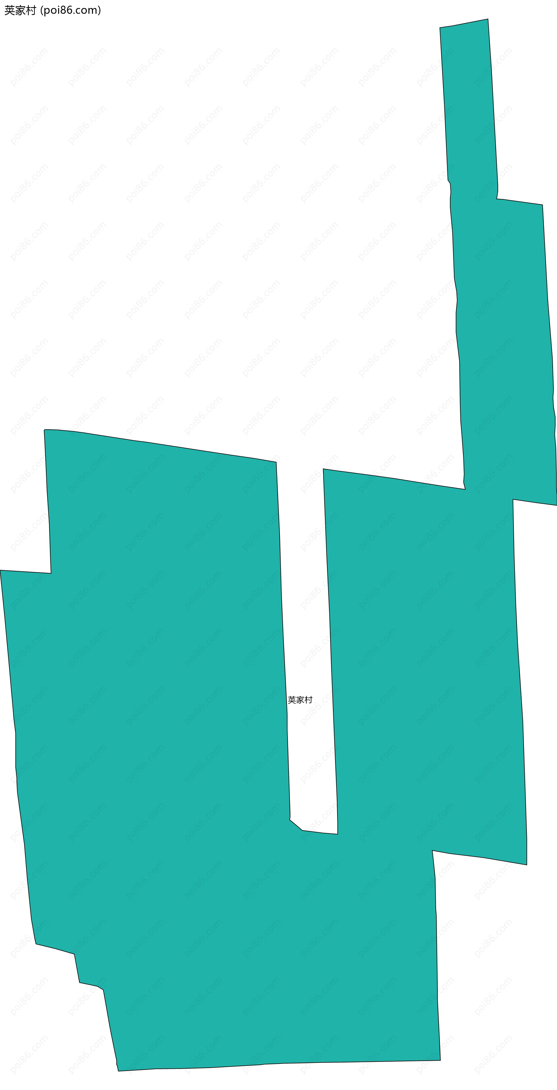 荚家村边界地图