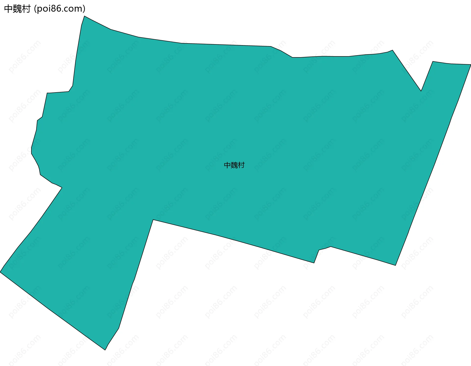 中魏村边界地图