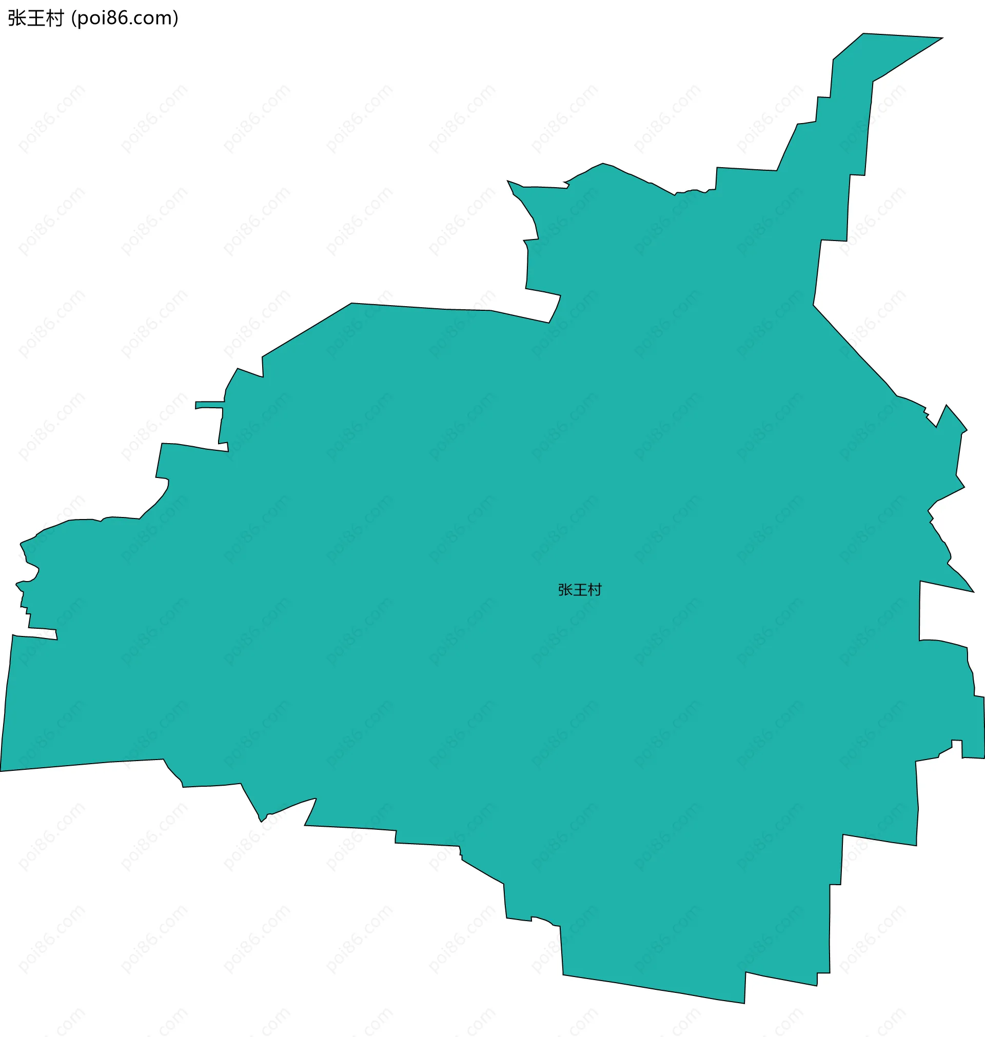 张王村边界地图