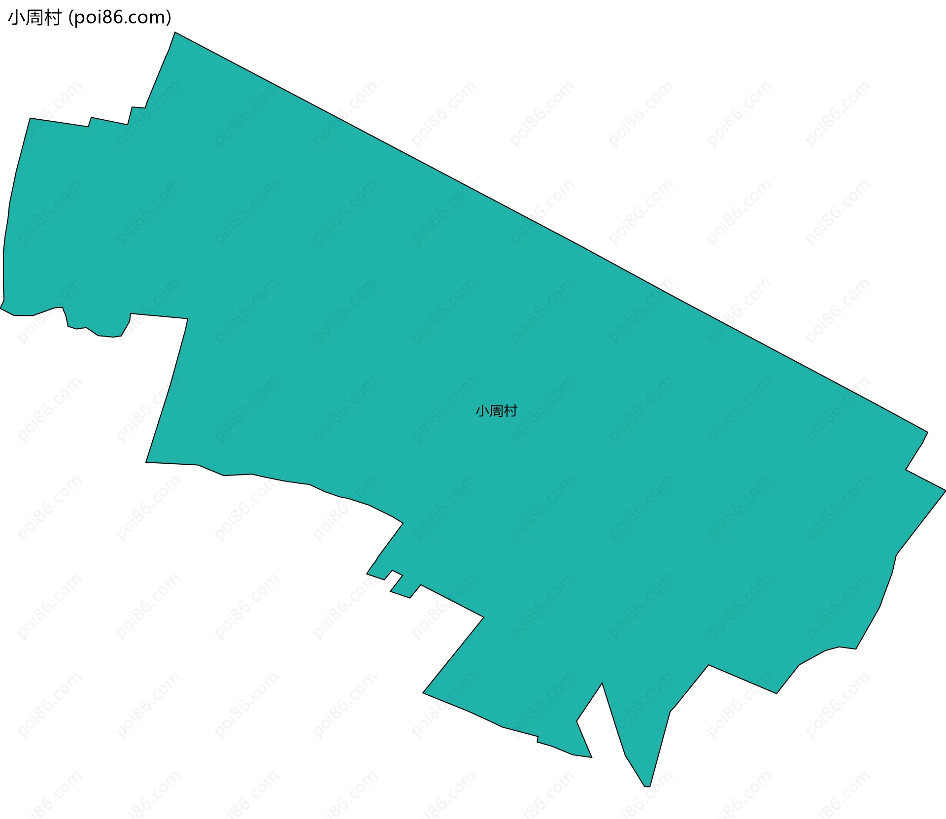 小周村边界地图