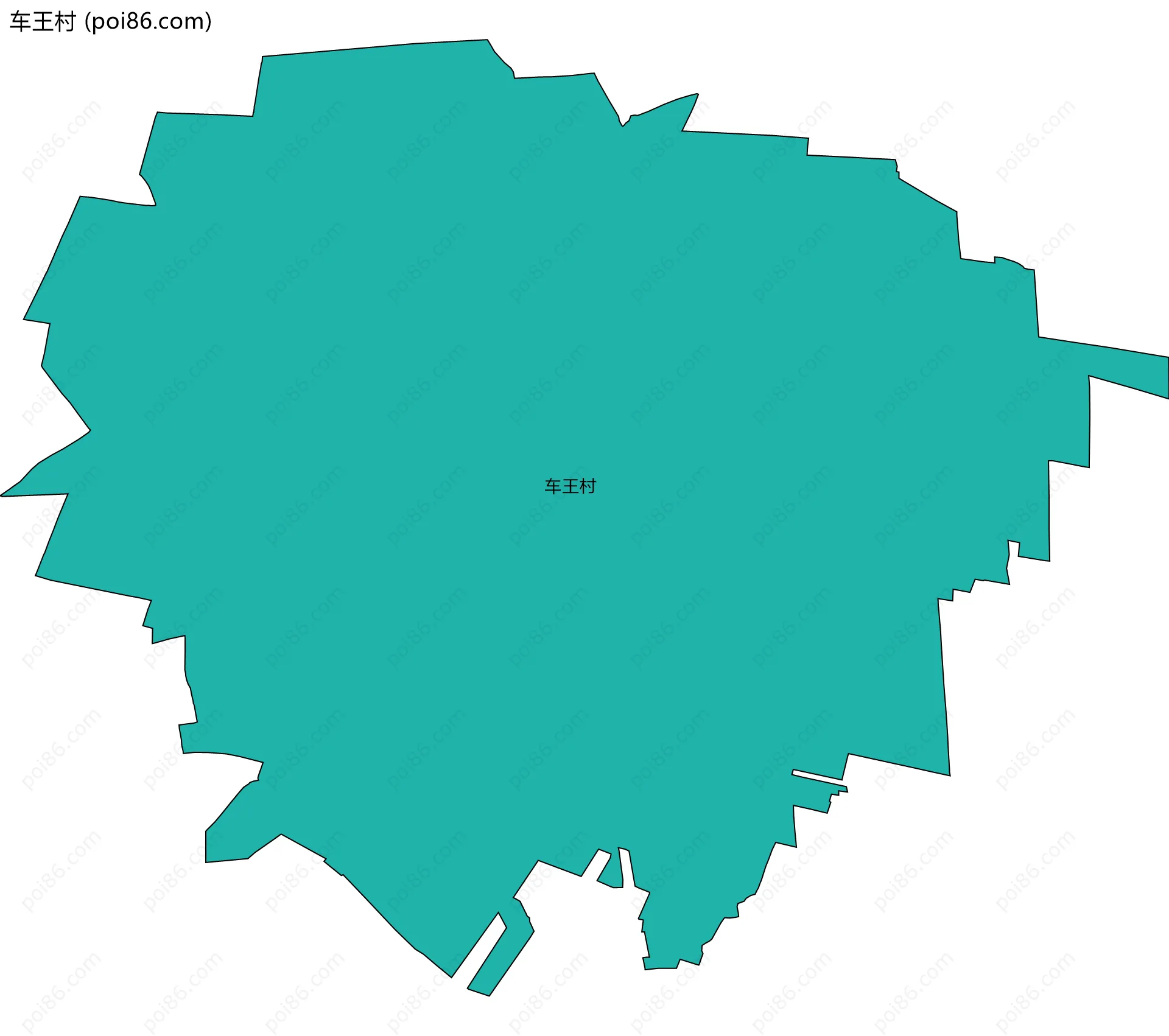 车王村边界地图