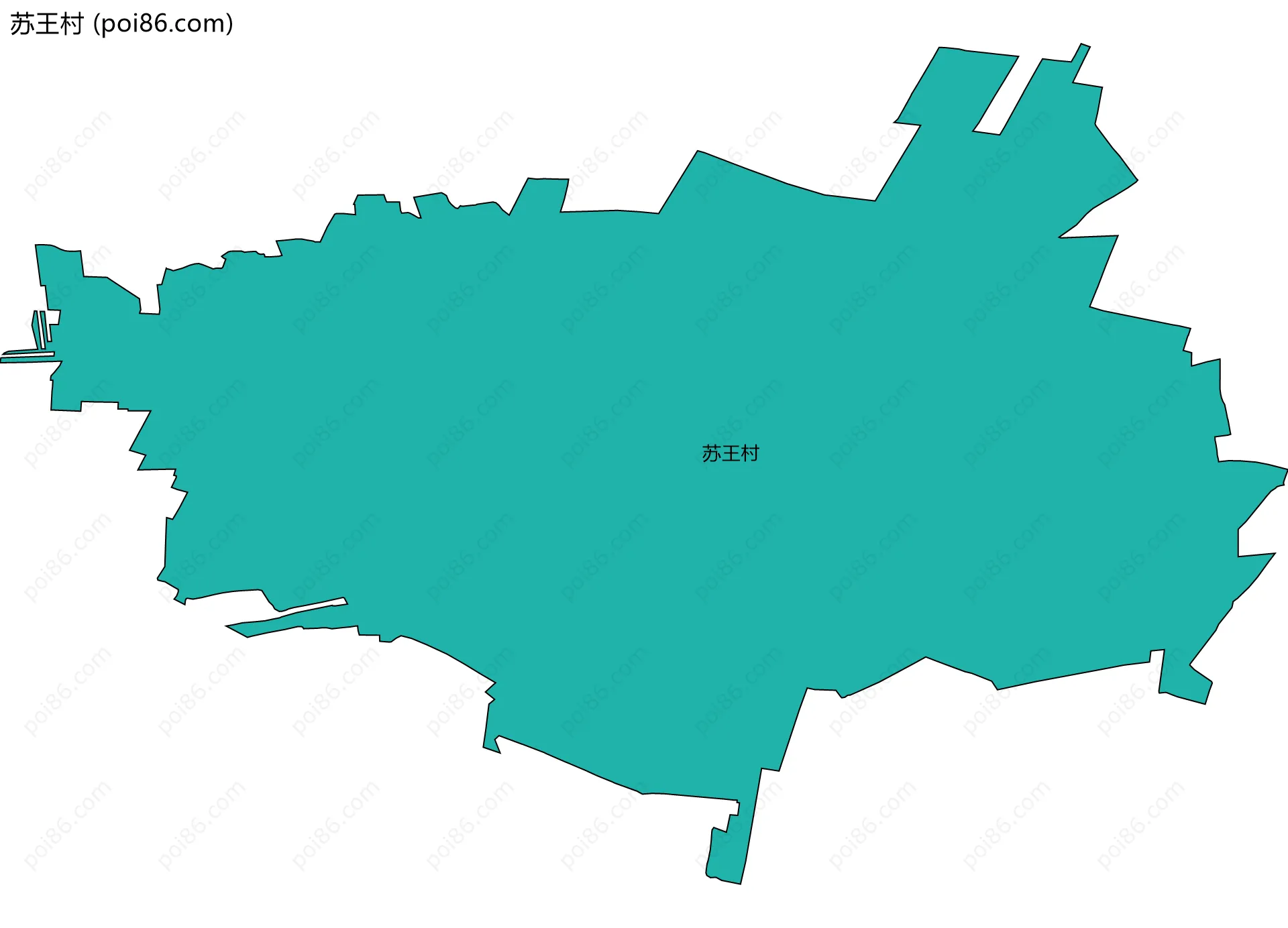 苏王村边界地图