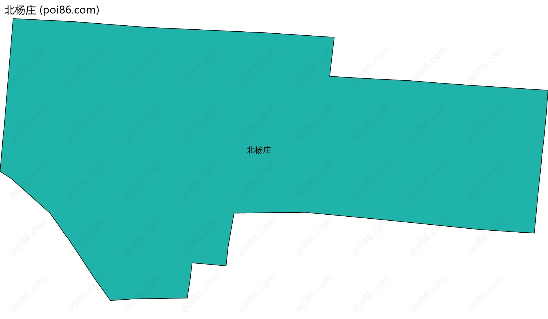 北杨庄边界地图