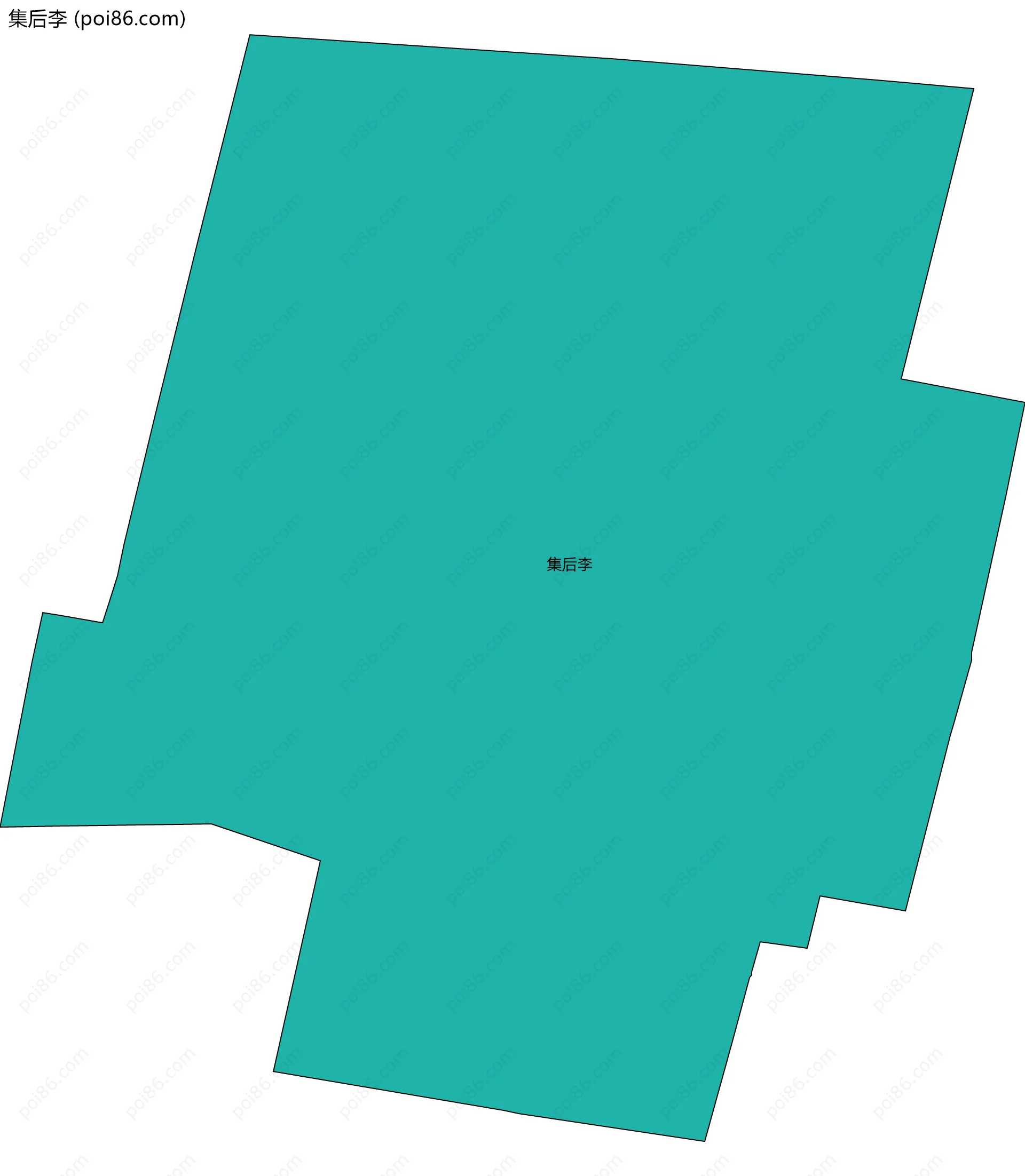 集后李边界地图