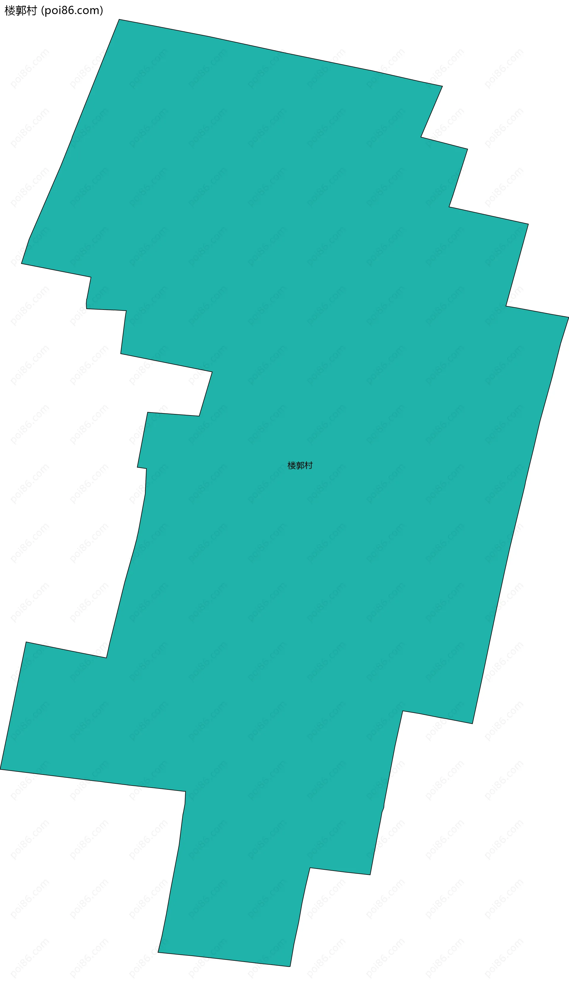 楼郭村边界地图