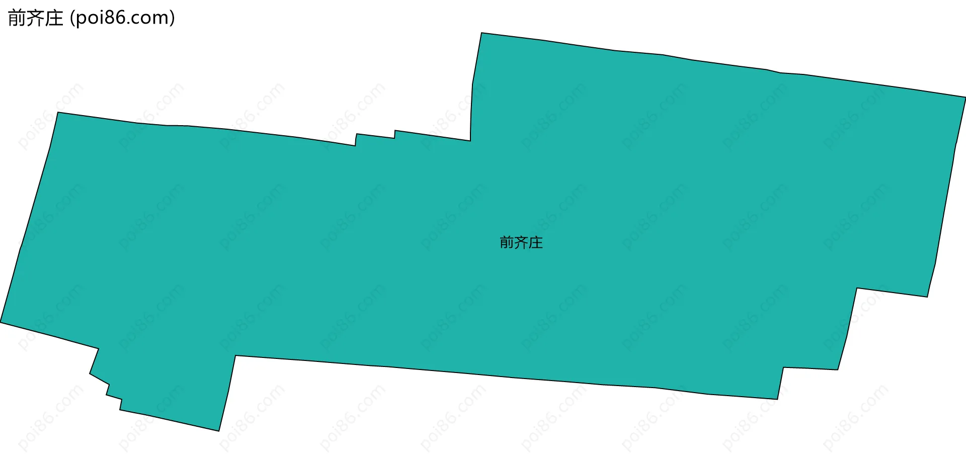 前齐庄边界地图