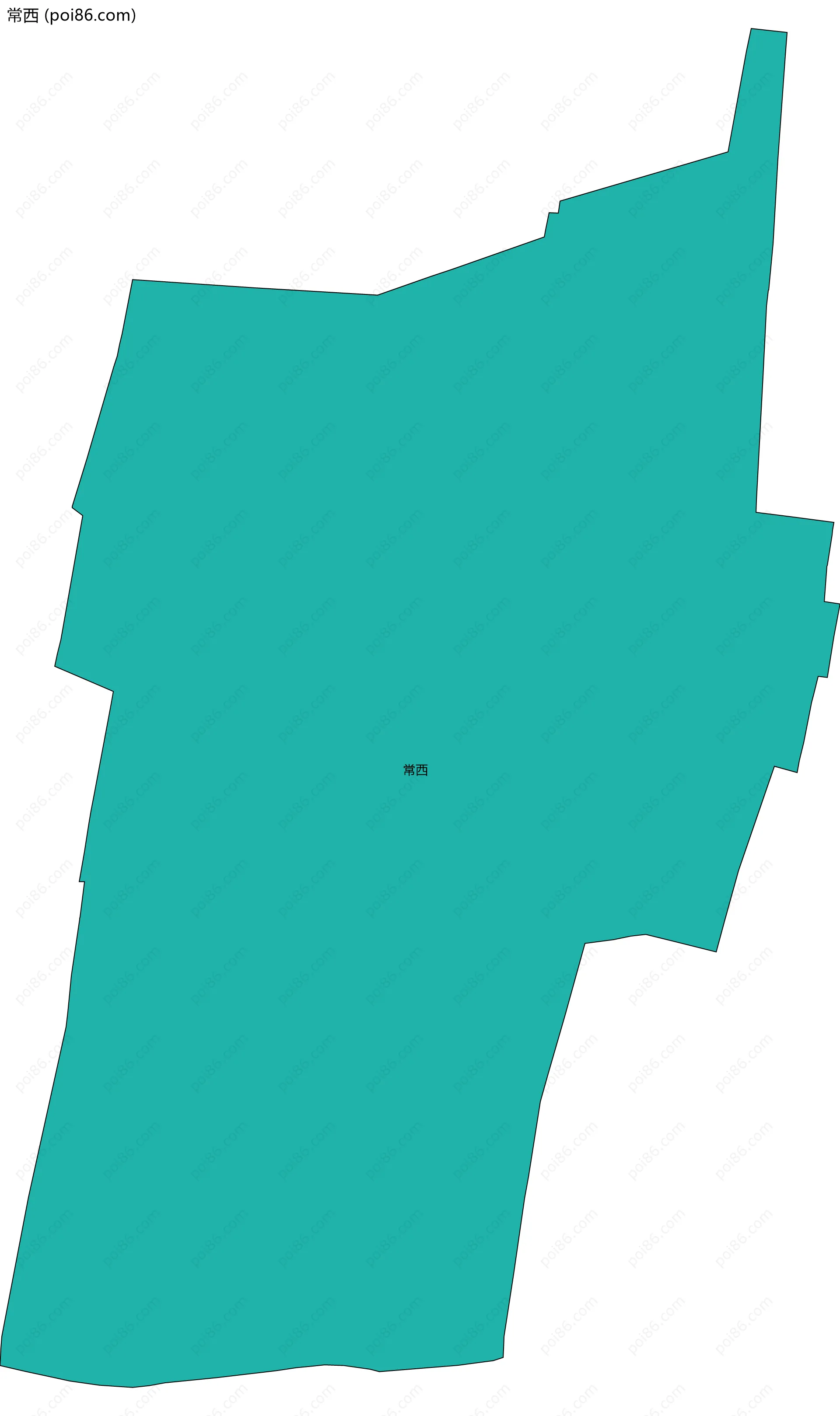常西边界地图