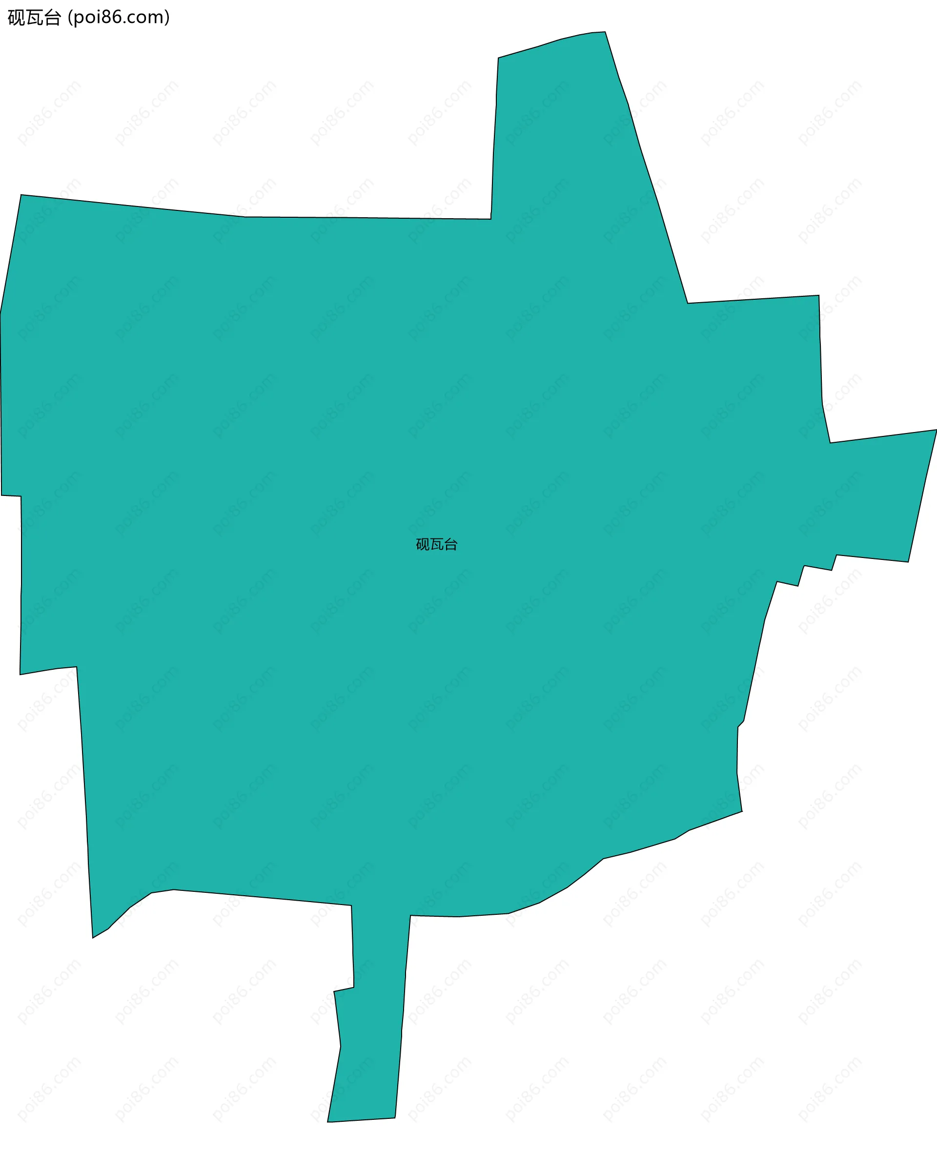 砚瓦台边界地图