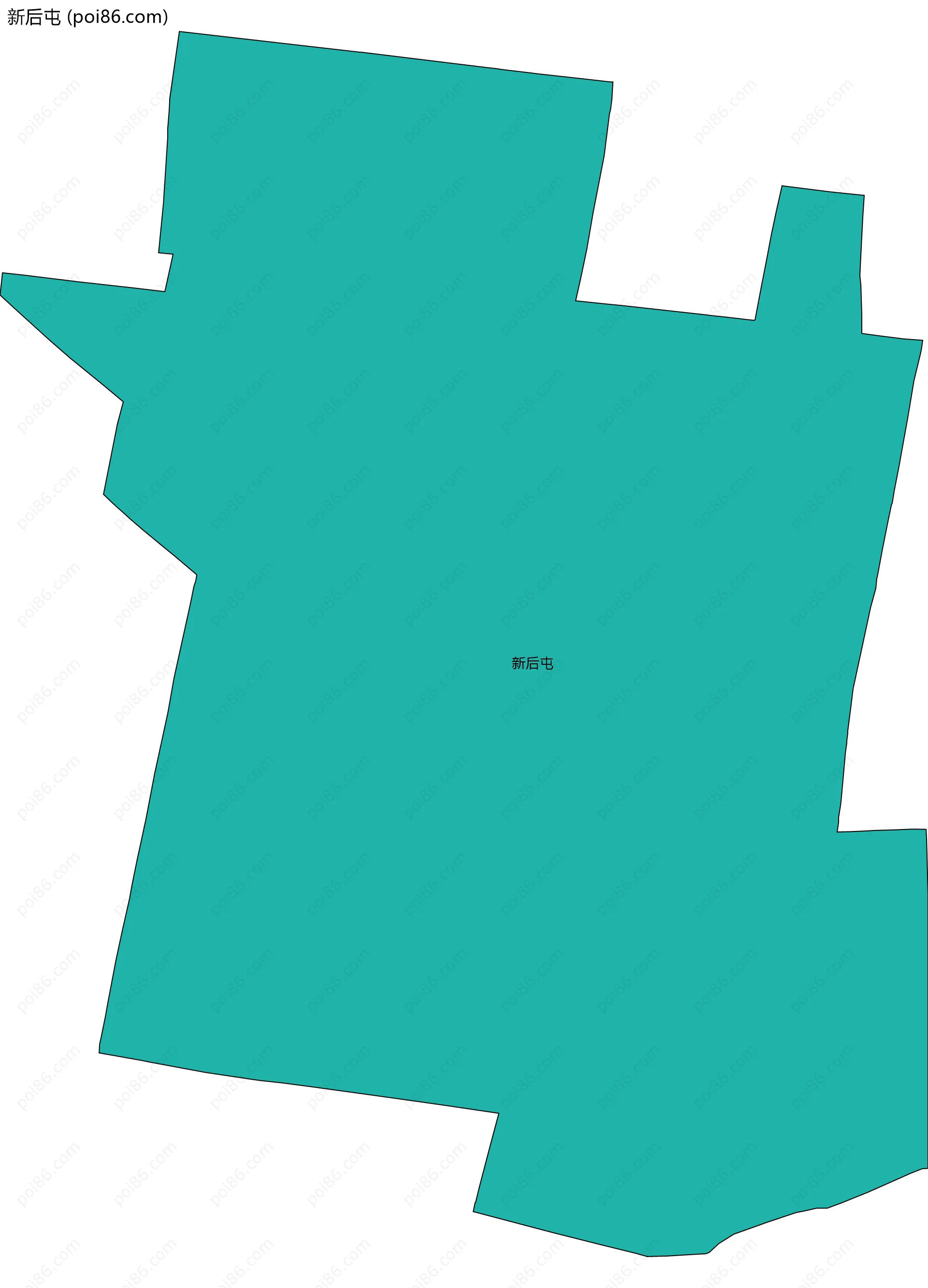 新后屯边界地图