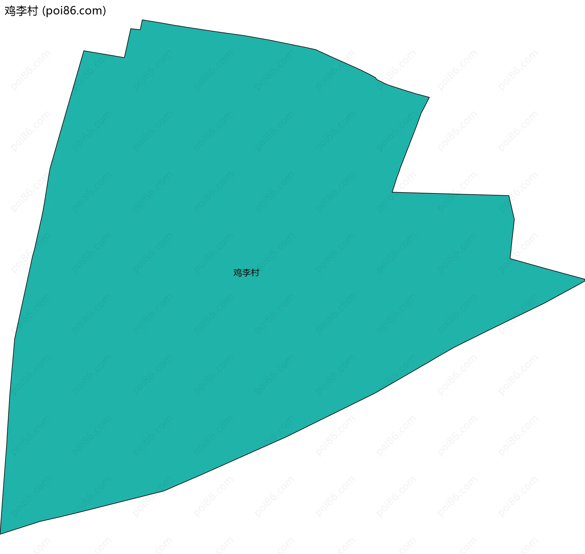 鸡李村边界地图