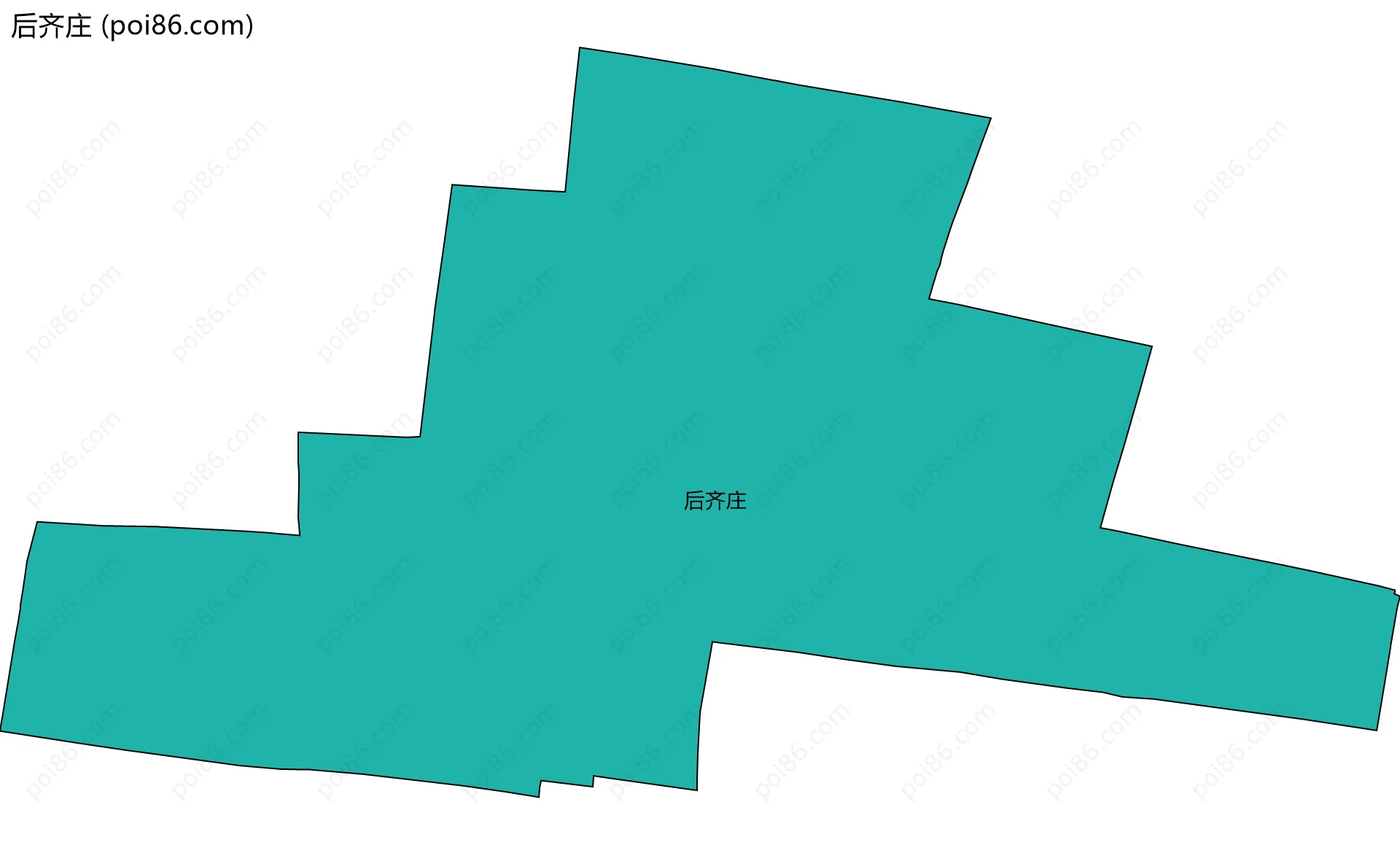 后齐庄边界地图