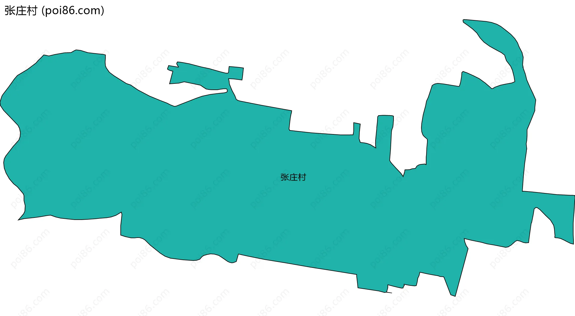 张庄村边界地图