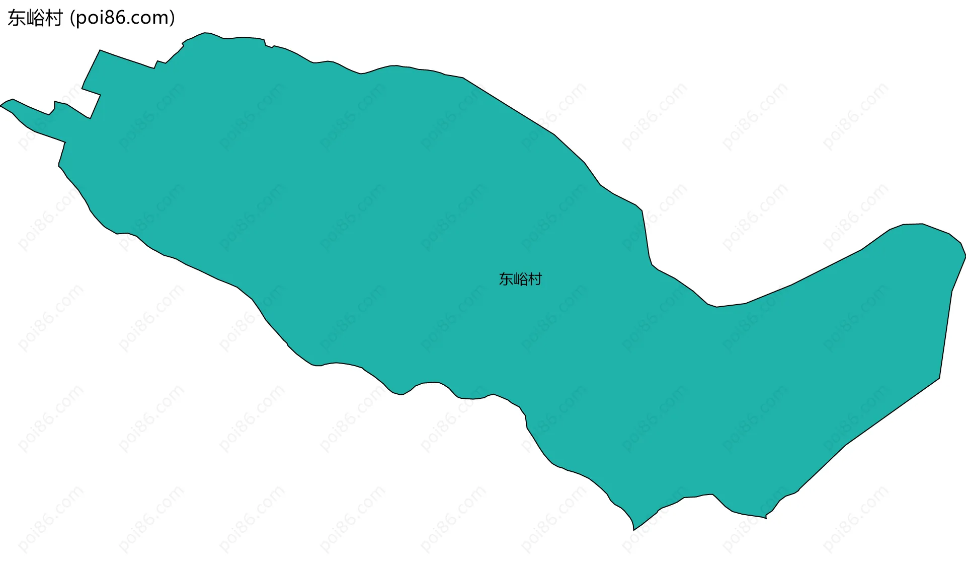 东峪村边界地图