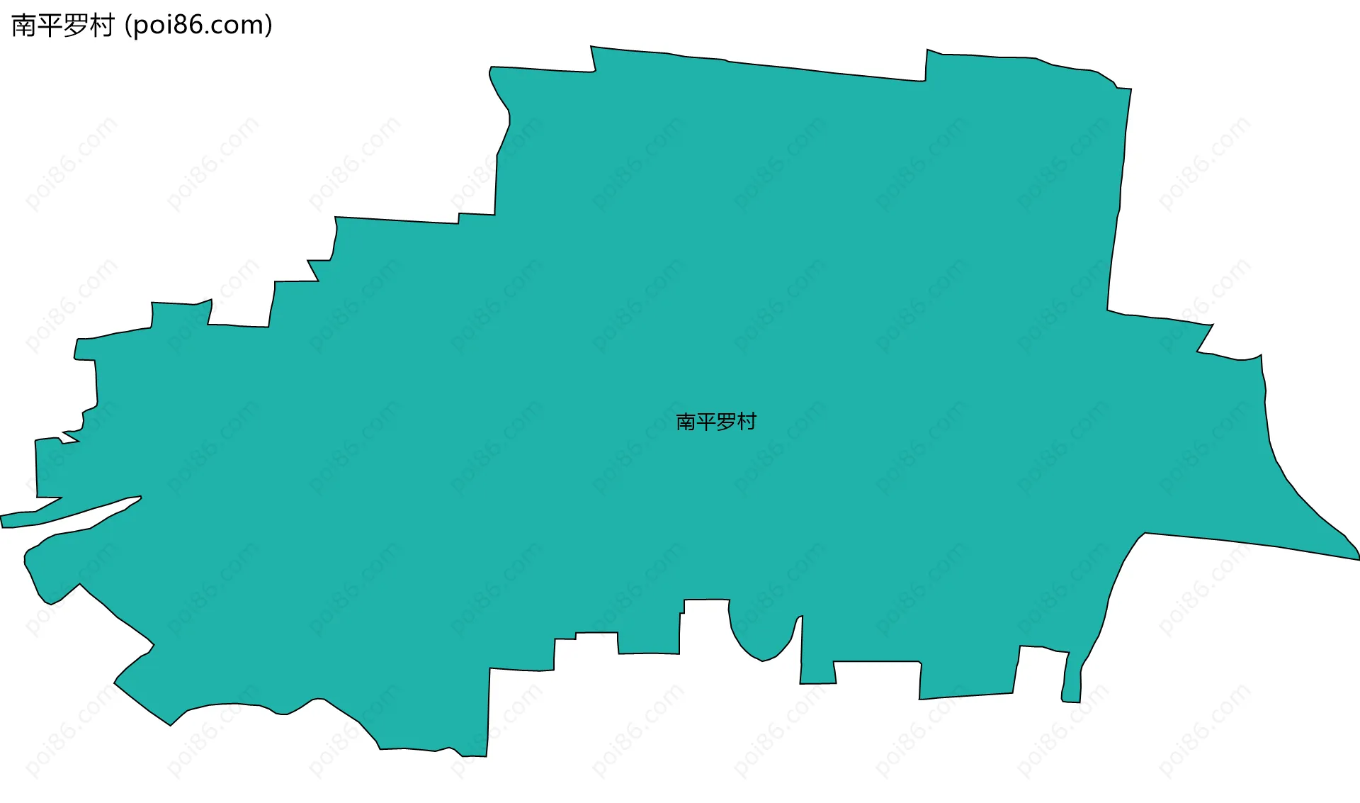 南平罗村边界地图