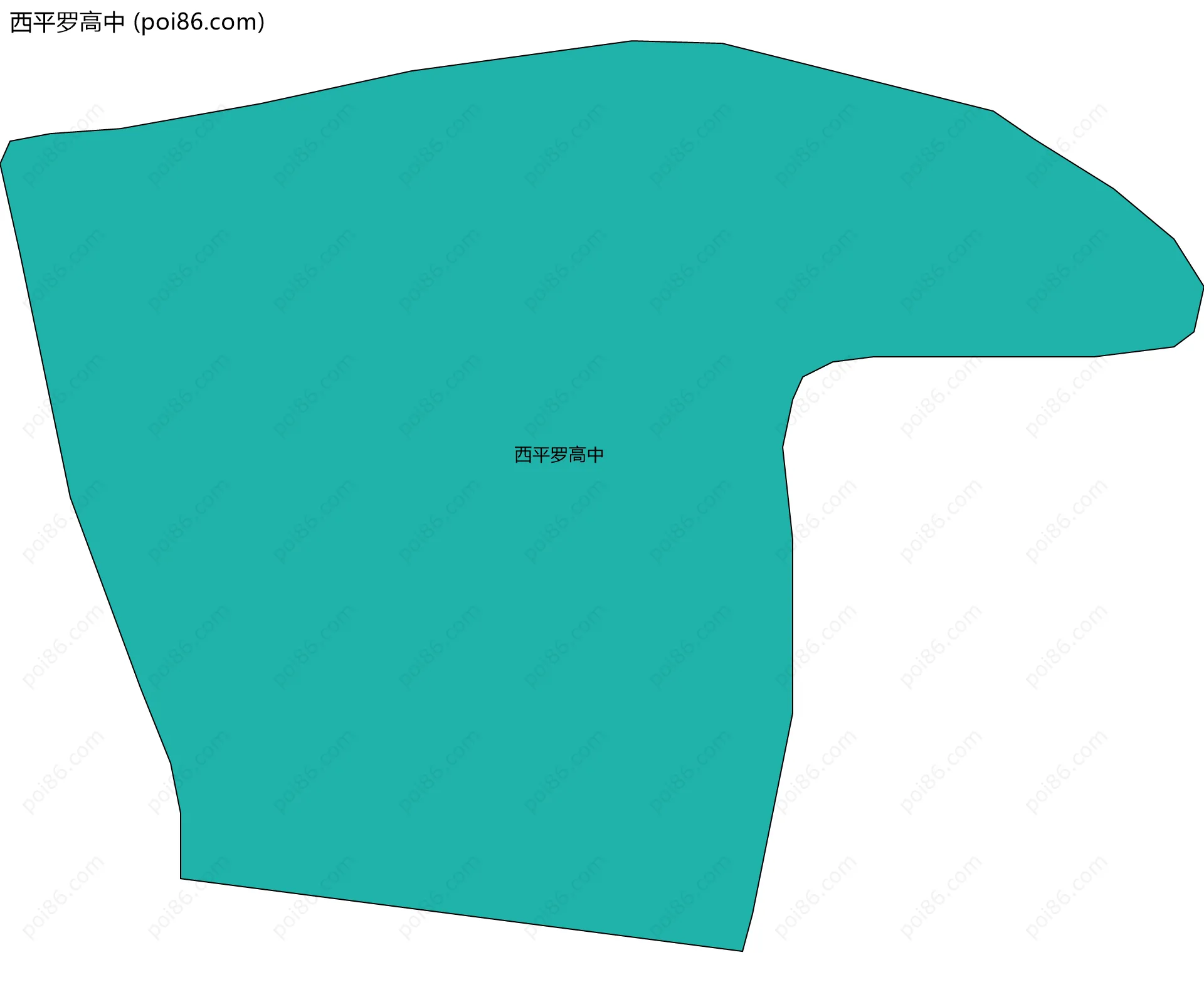 西平罗高中边界地图