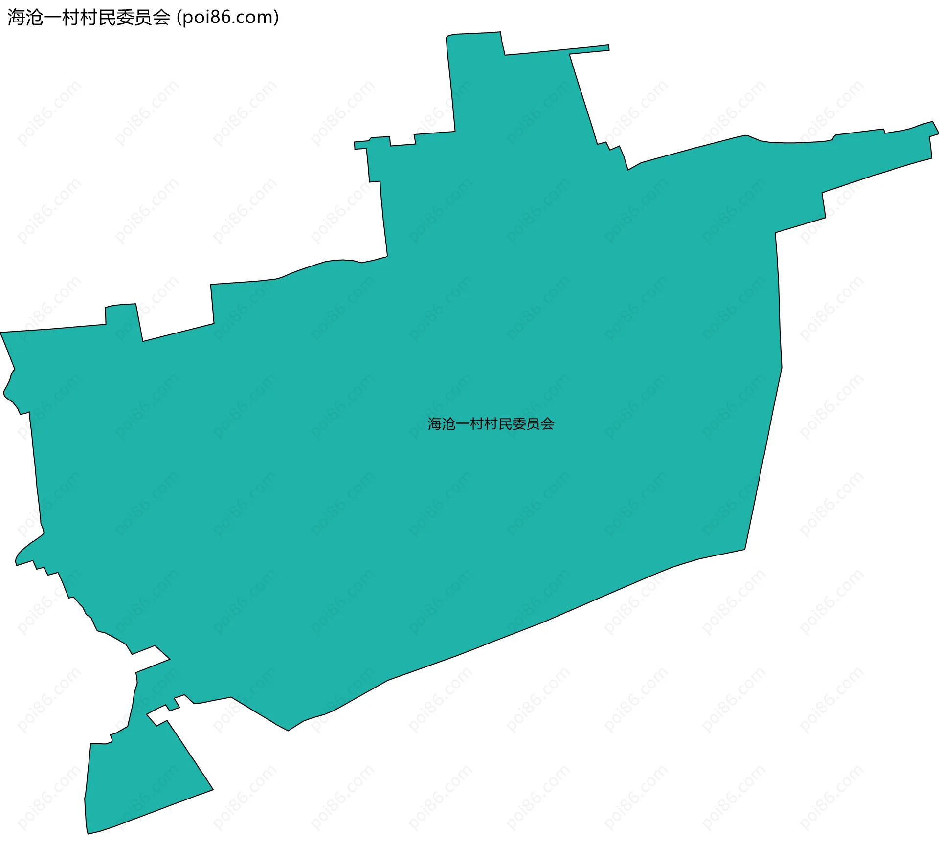 海沧一村村民委员会边界地图