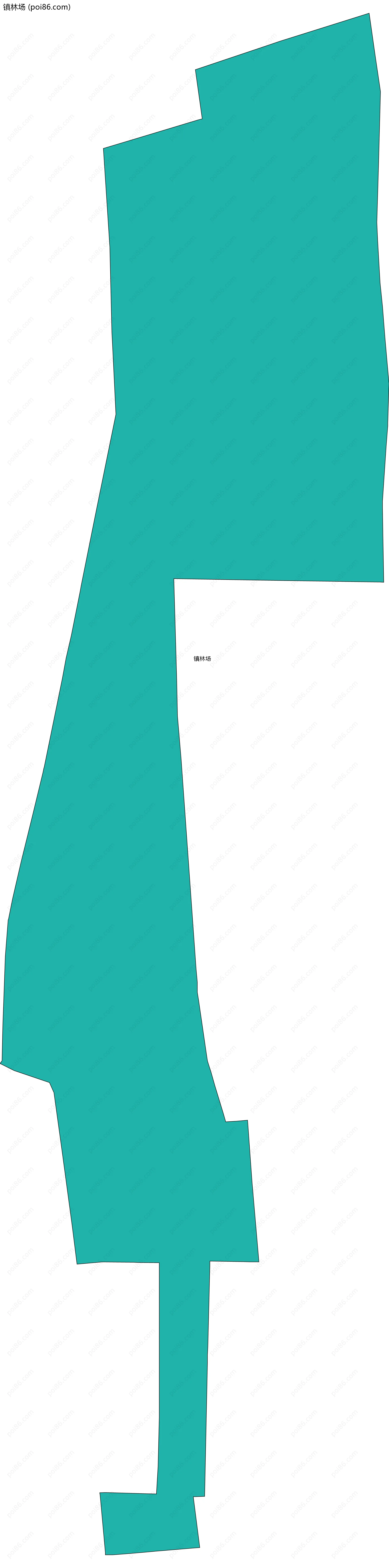 镇林场边界地图