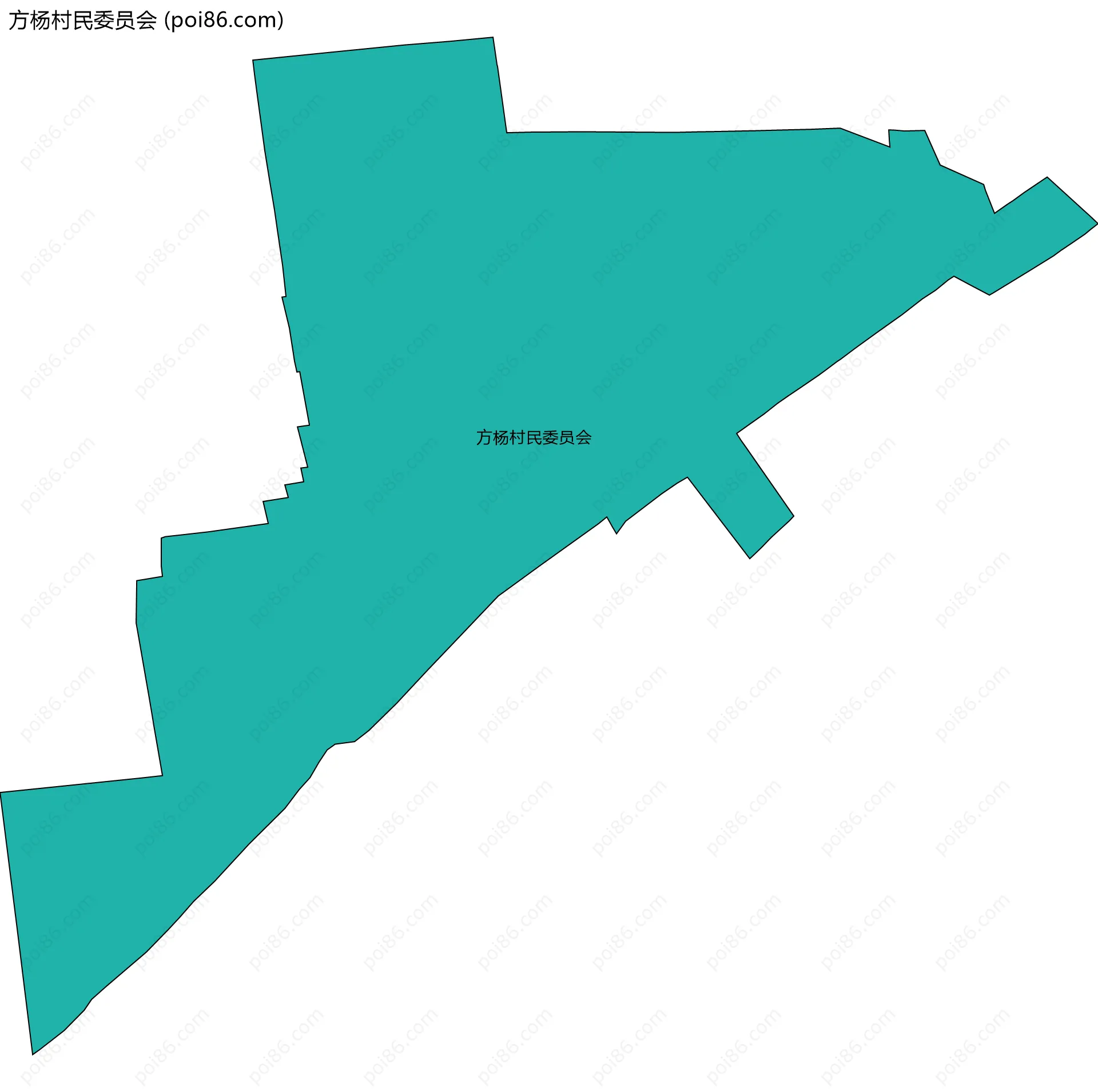 方杨村民委员会边界地图