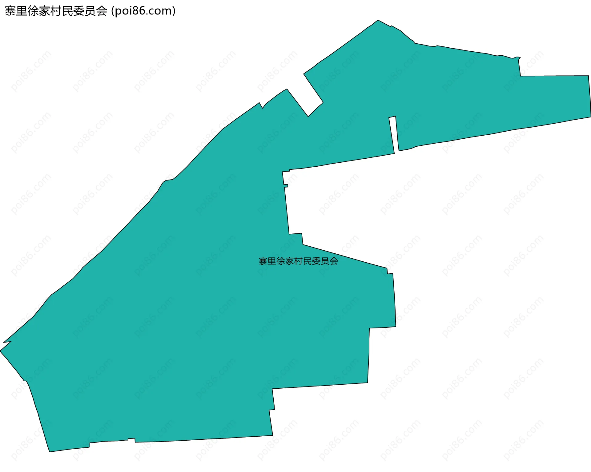 寨里徐家村民委员会边界地图