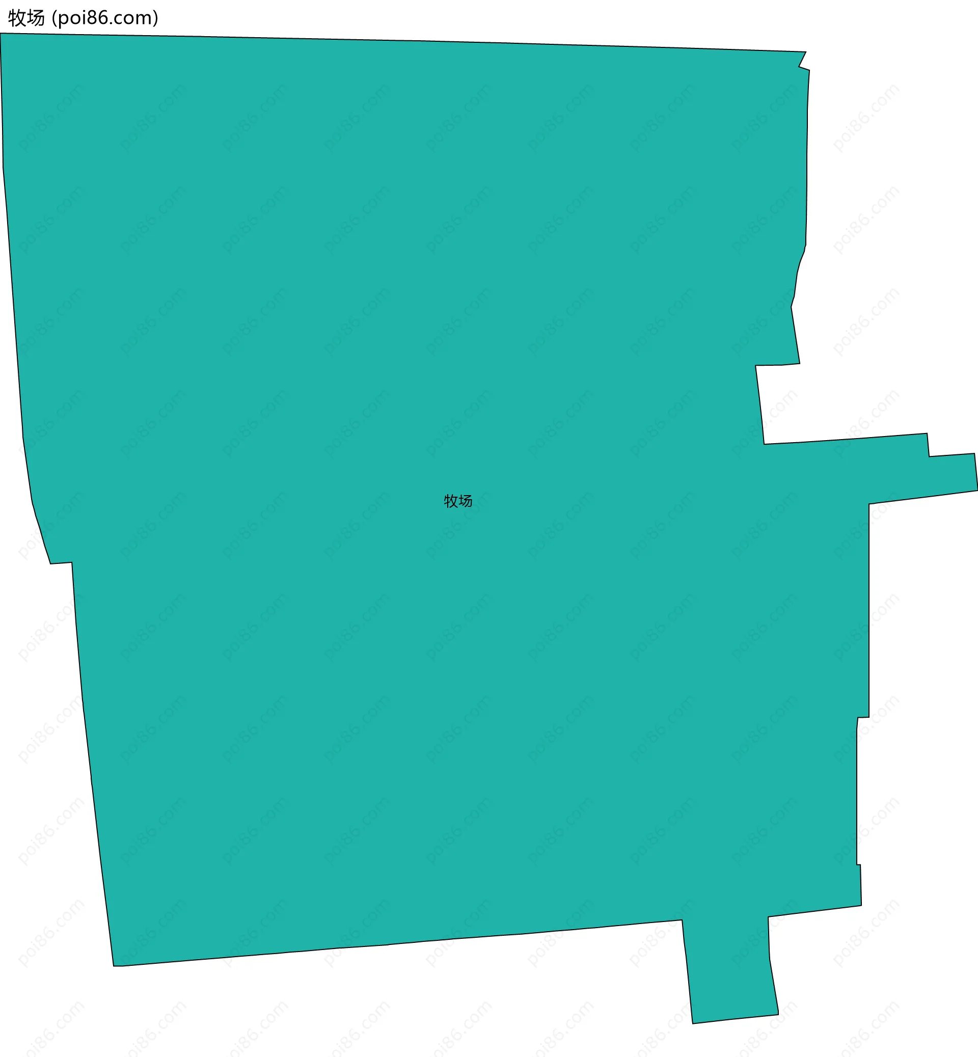 牧场边界地图