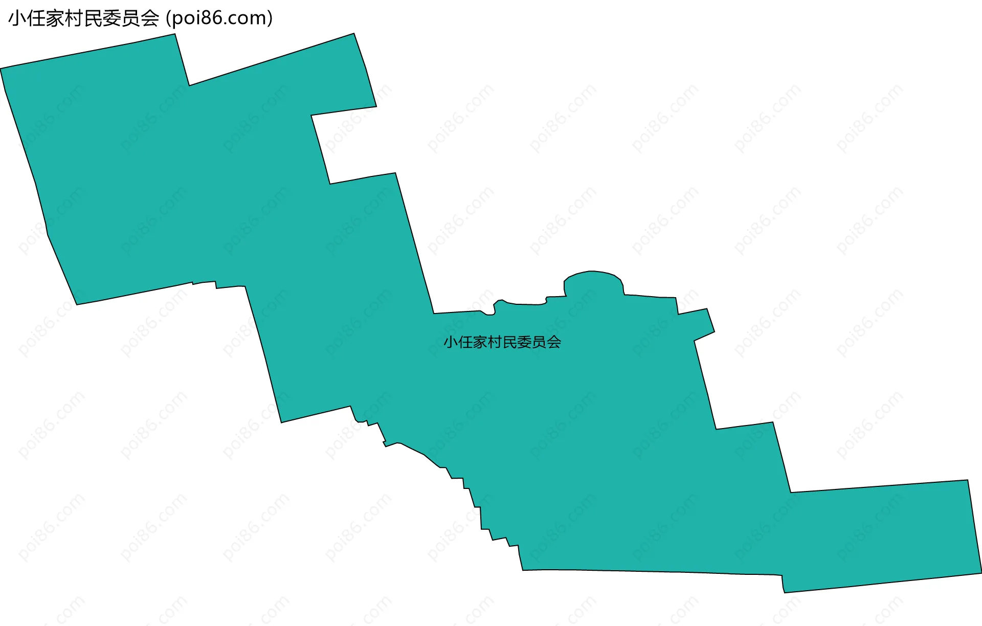 小任家村民委员会边界地图