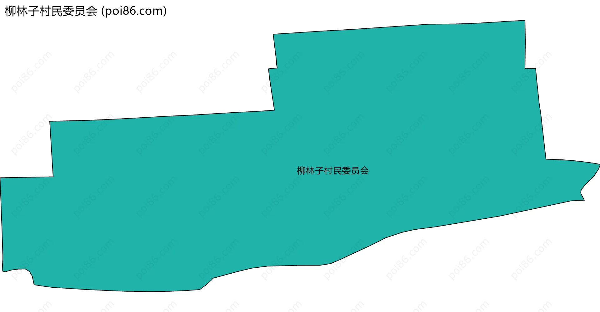 柳林子村民委员会边界地图