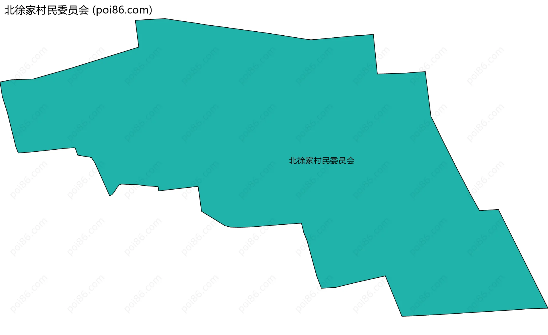 北徐家村民委员会边界地图