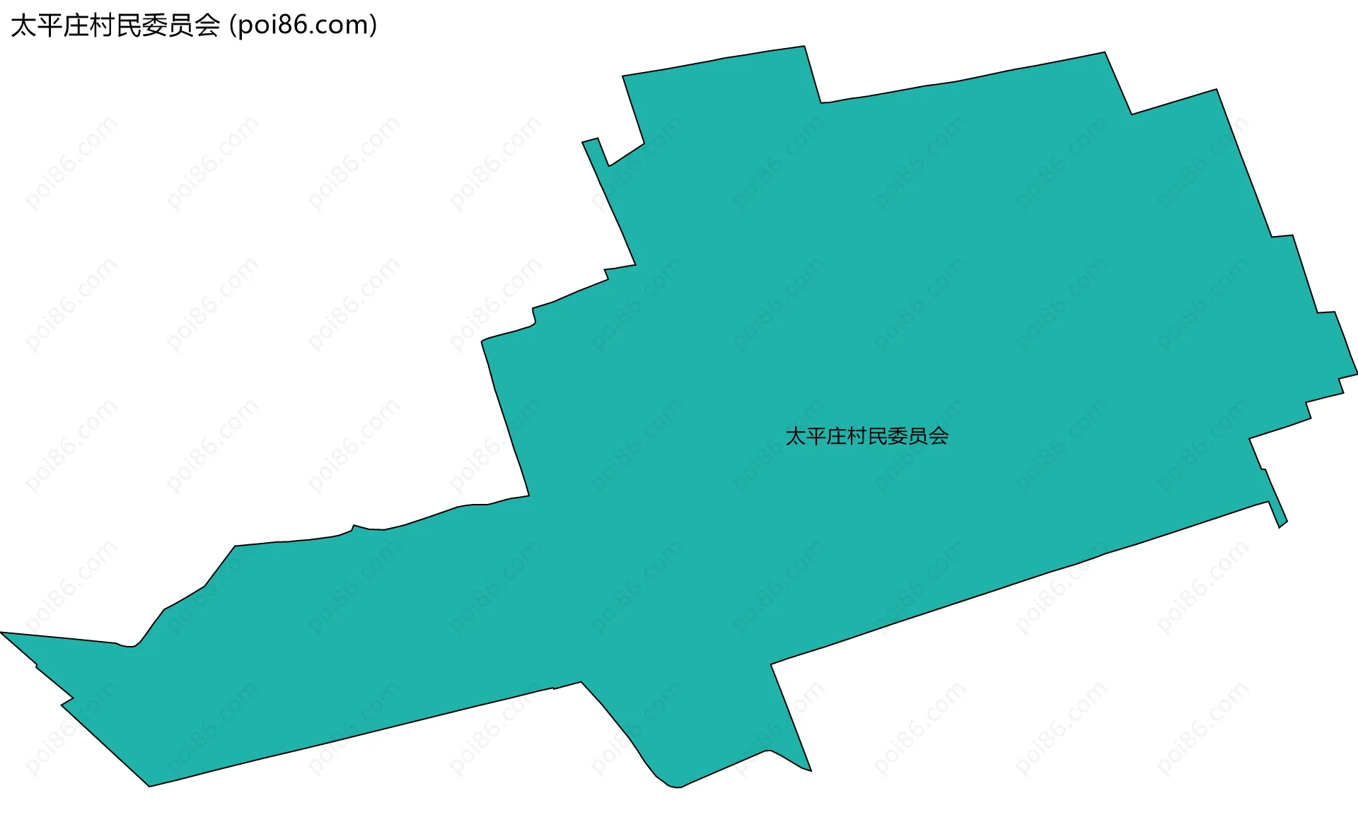 太平庄村民委员会边界地图