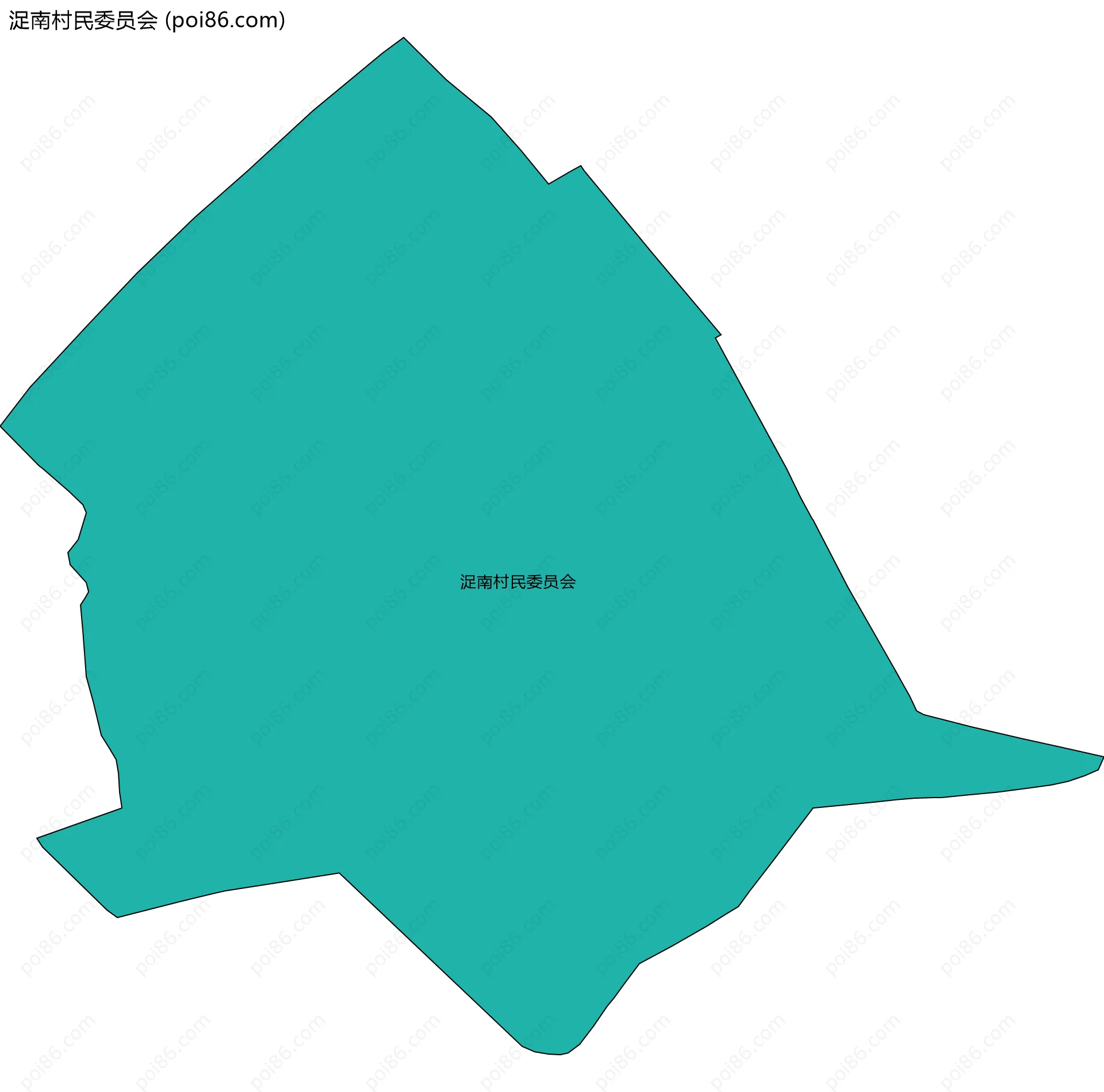 浞南村民委员会边界地图