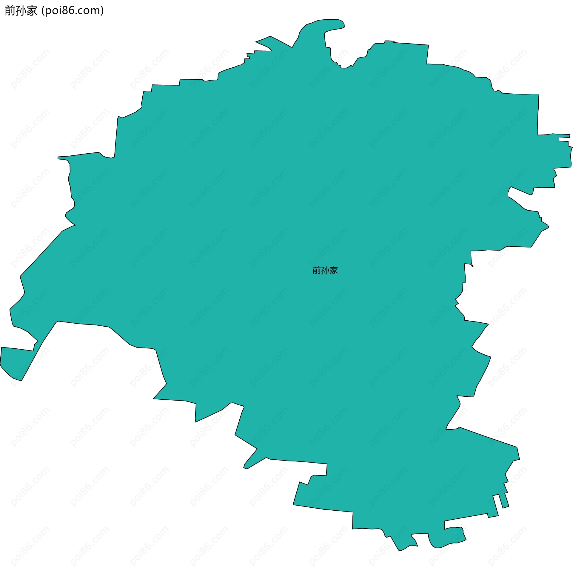 前孙家边界地图