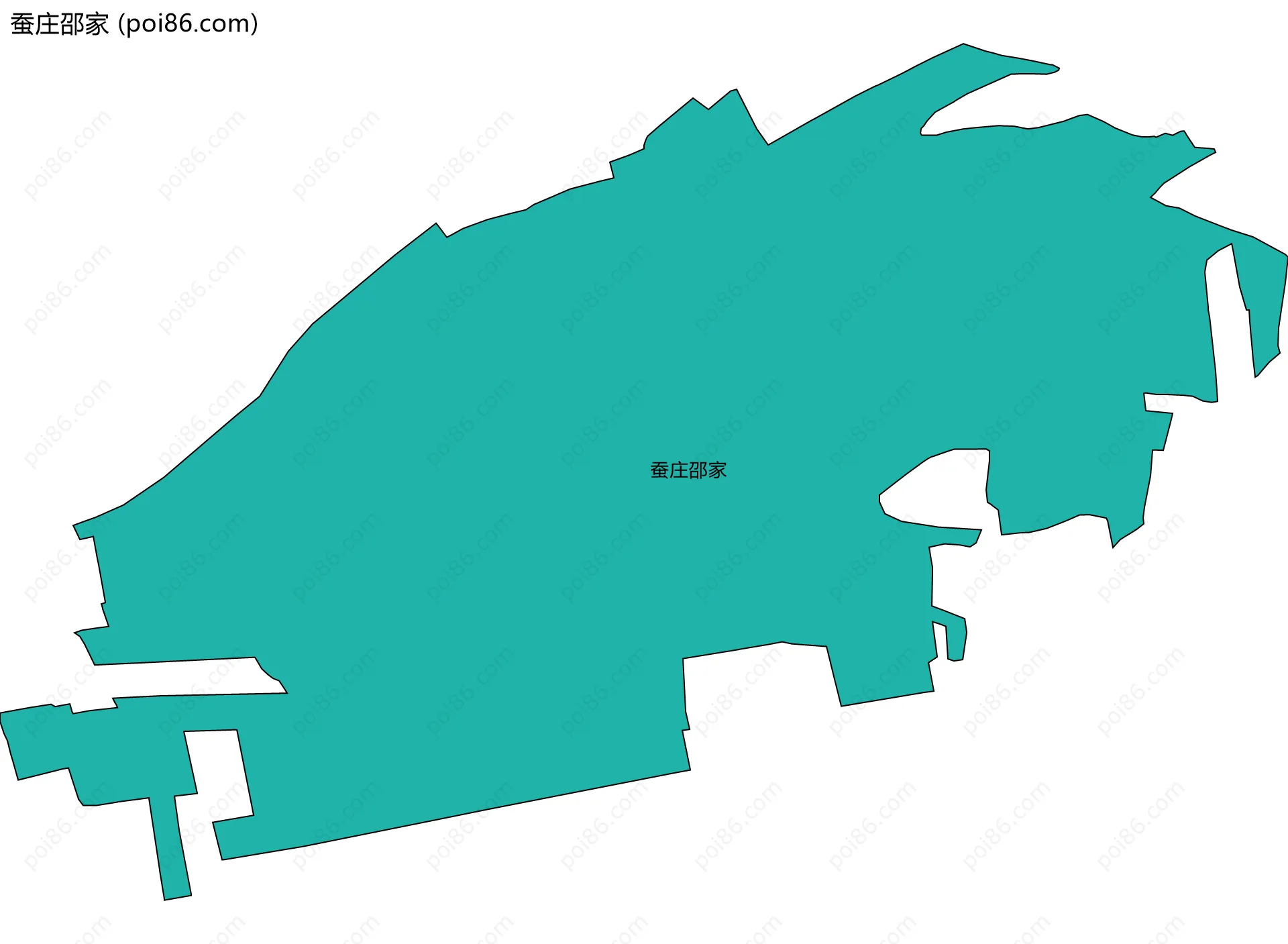 蚕庄邵家边界地图