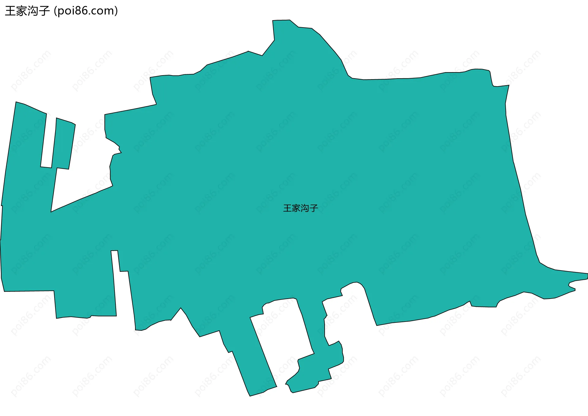 王家沟子边界地图