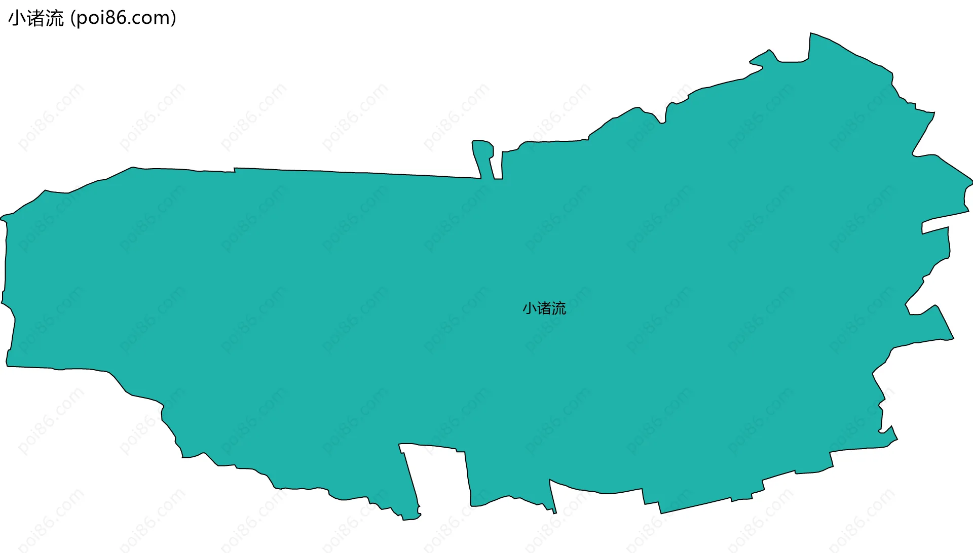小诸流边界地图