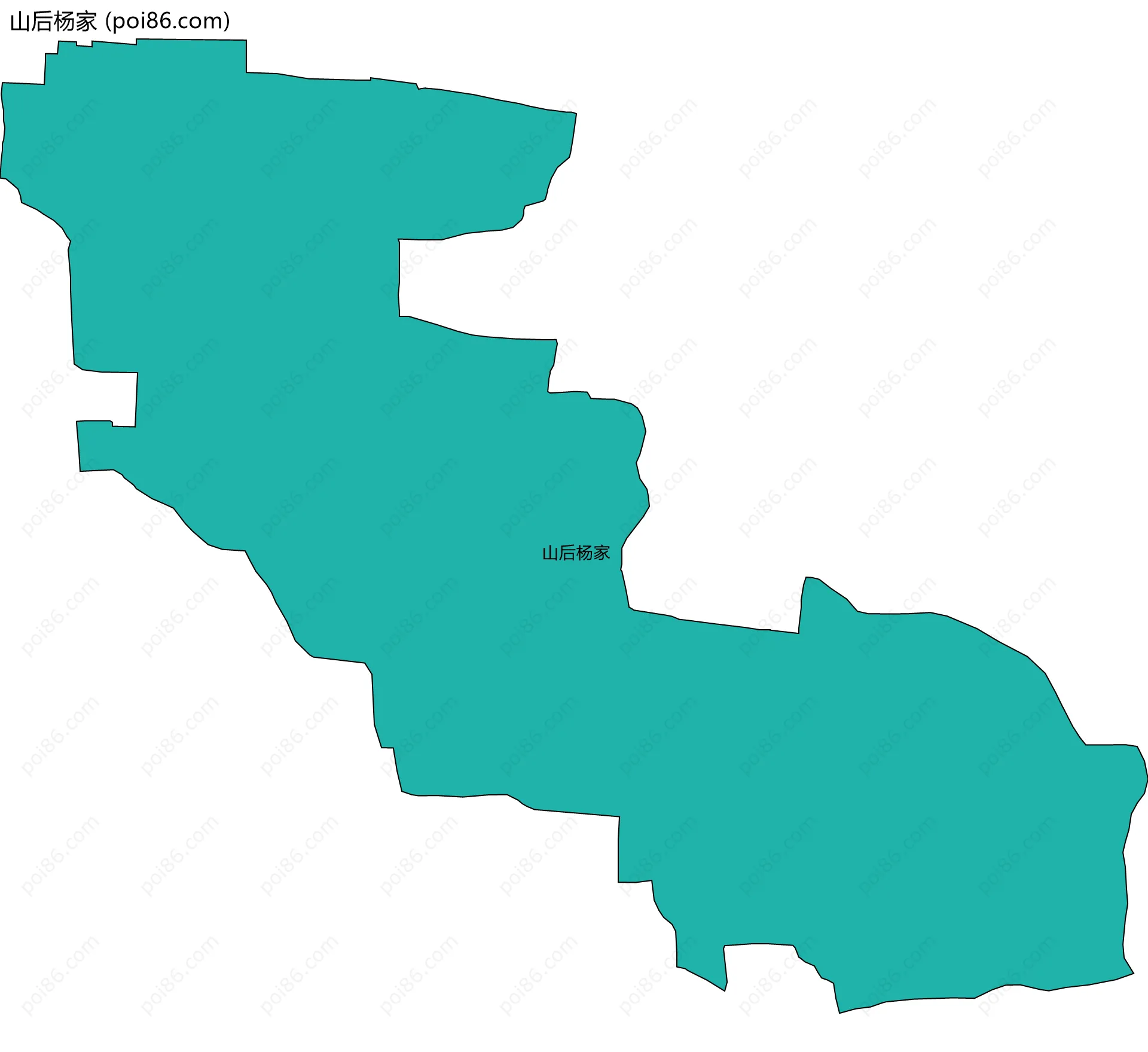 山后杨家边界地图