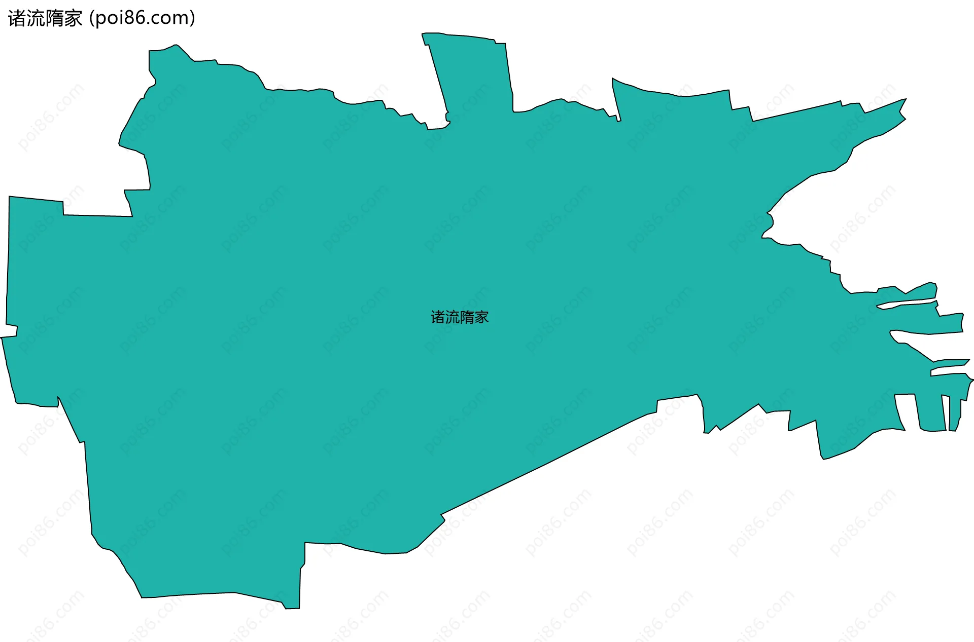 诸流隋家边界地图